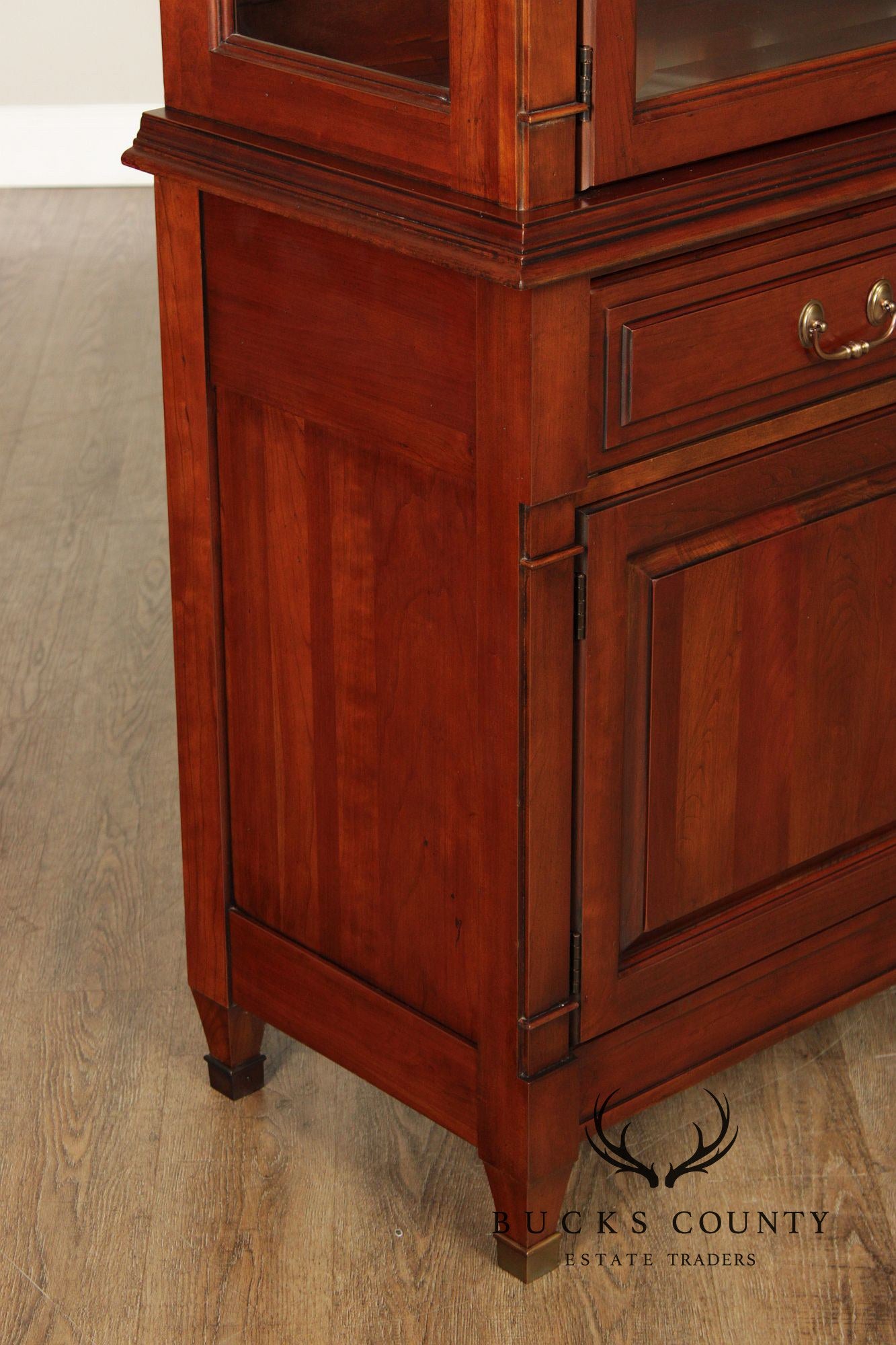 Harden Solid Cherry Lighted Display China Cabinet