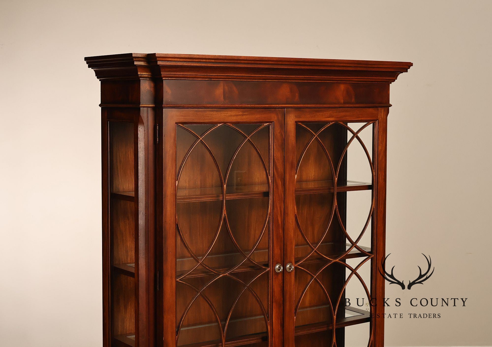 Ethan Allen Newport Collection Mahogany China Cabinet