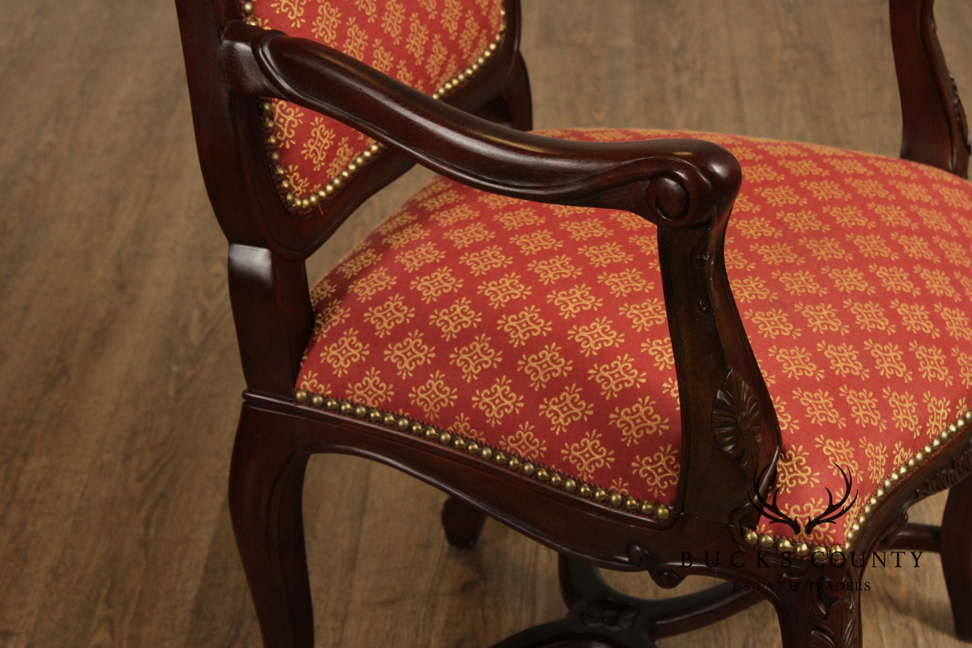 Andre Originals French Louis XV Style Set Of Eight Dining Chairs
