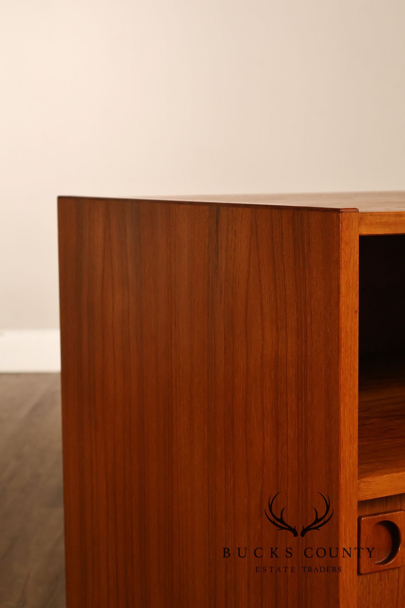 Danish Modern Teak Media Console Cabinet