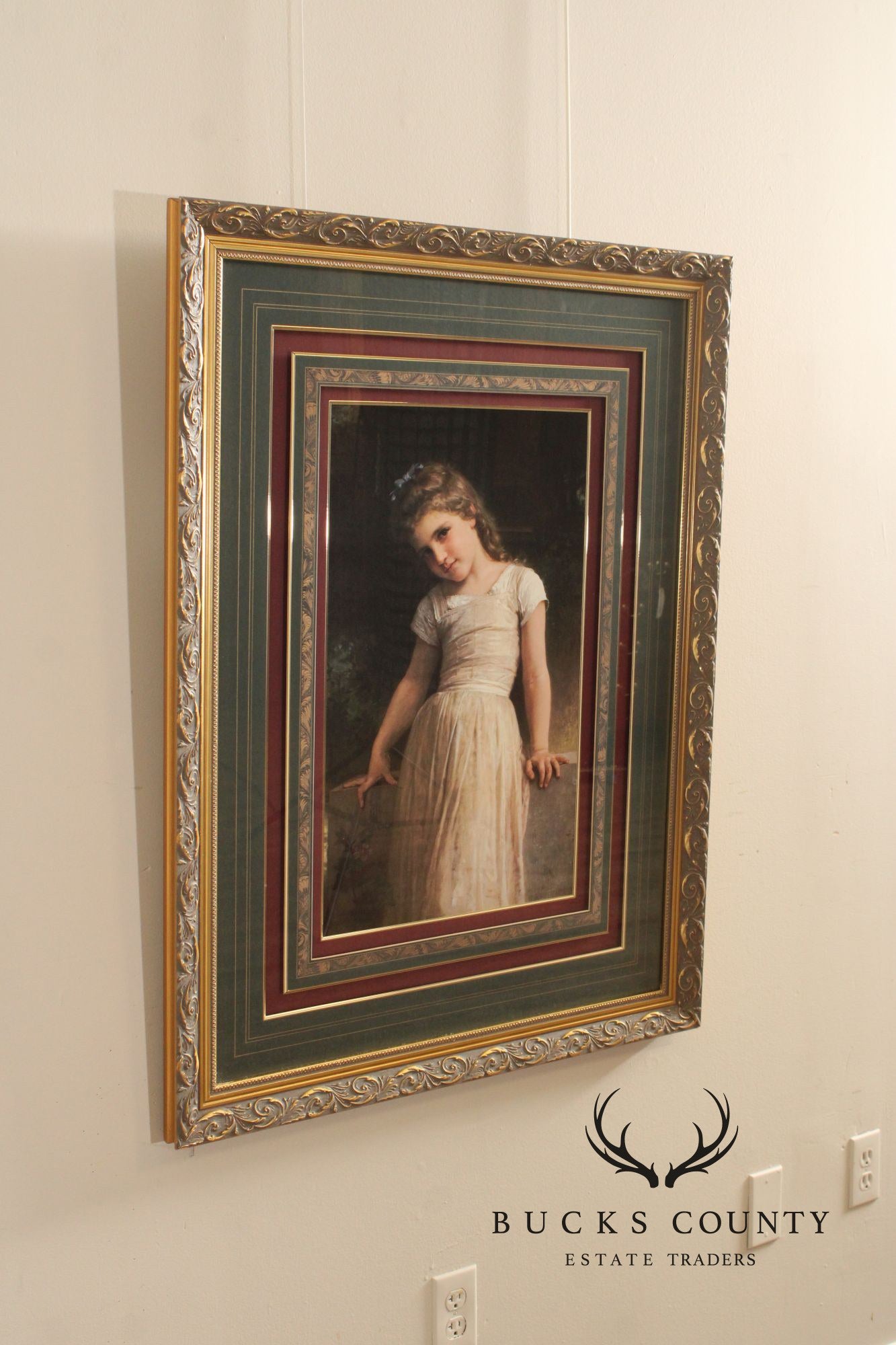 William-Adolphe Bouguereau Framed Print, 'L'Espieglerie'