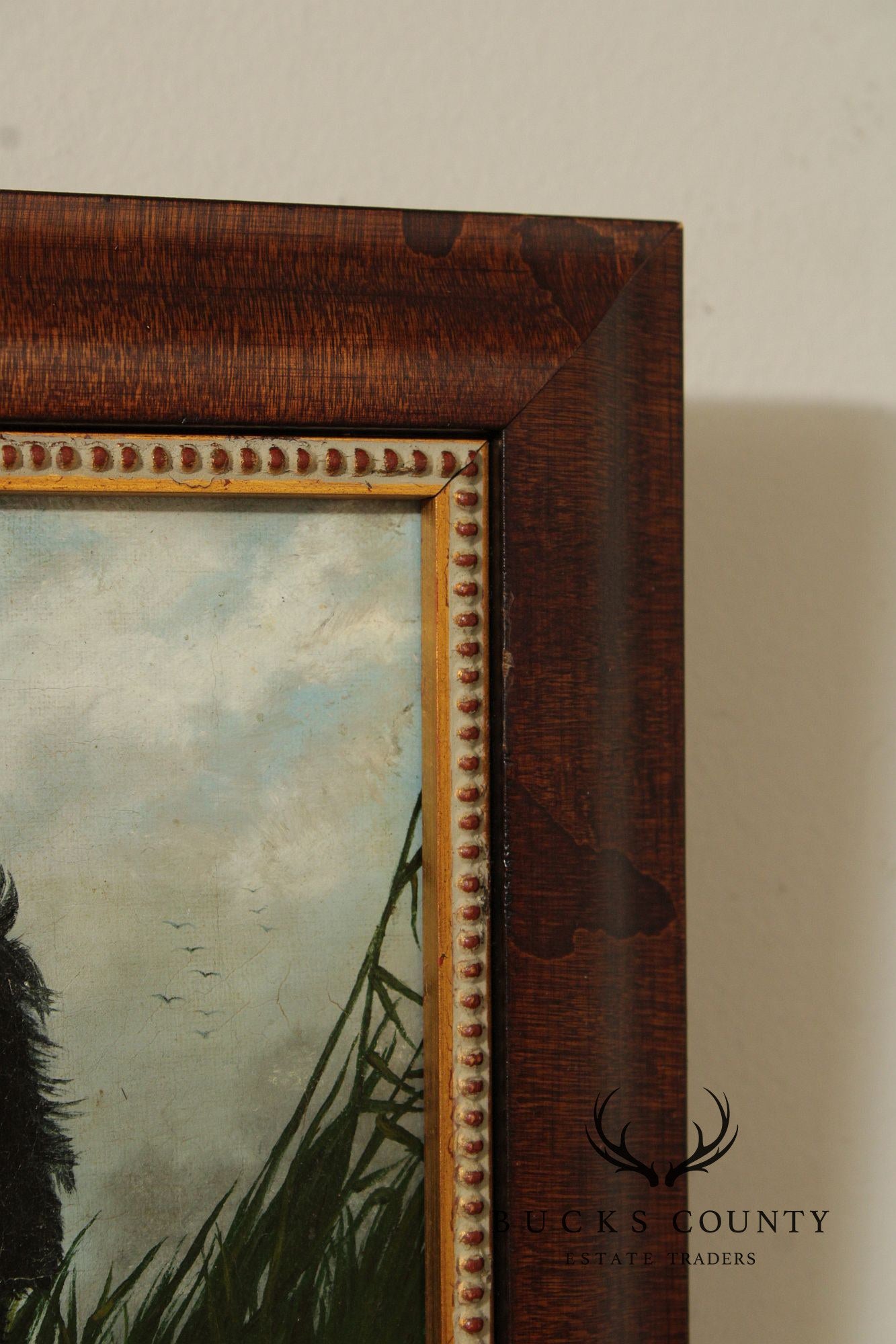 Antique Signed English School Oil Painting, Successful Hunt