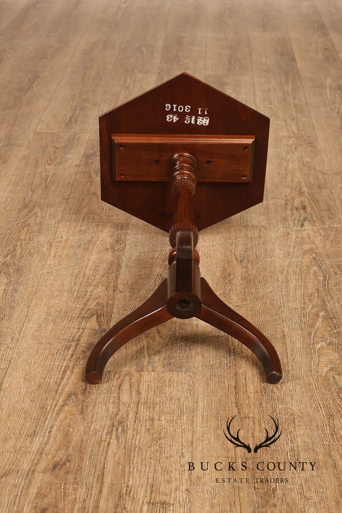 Ethan Allen Georgian Court Cherry Hexagon Side Table