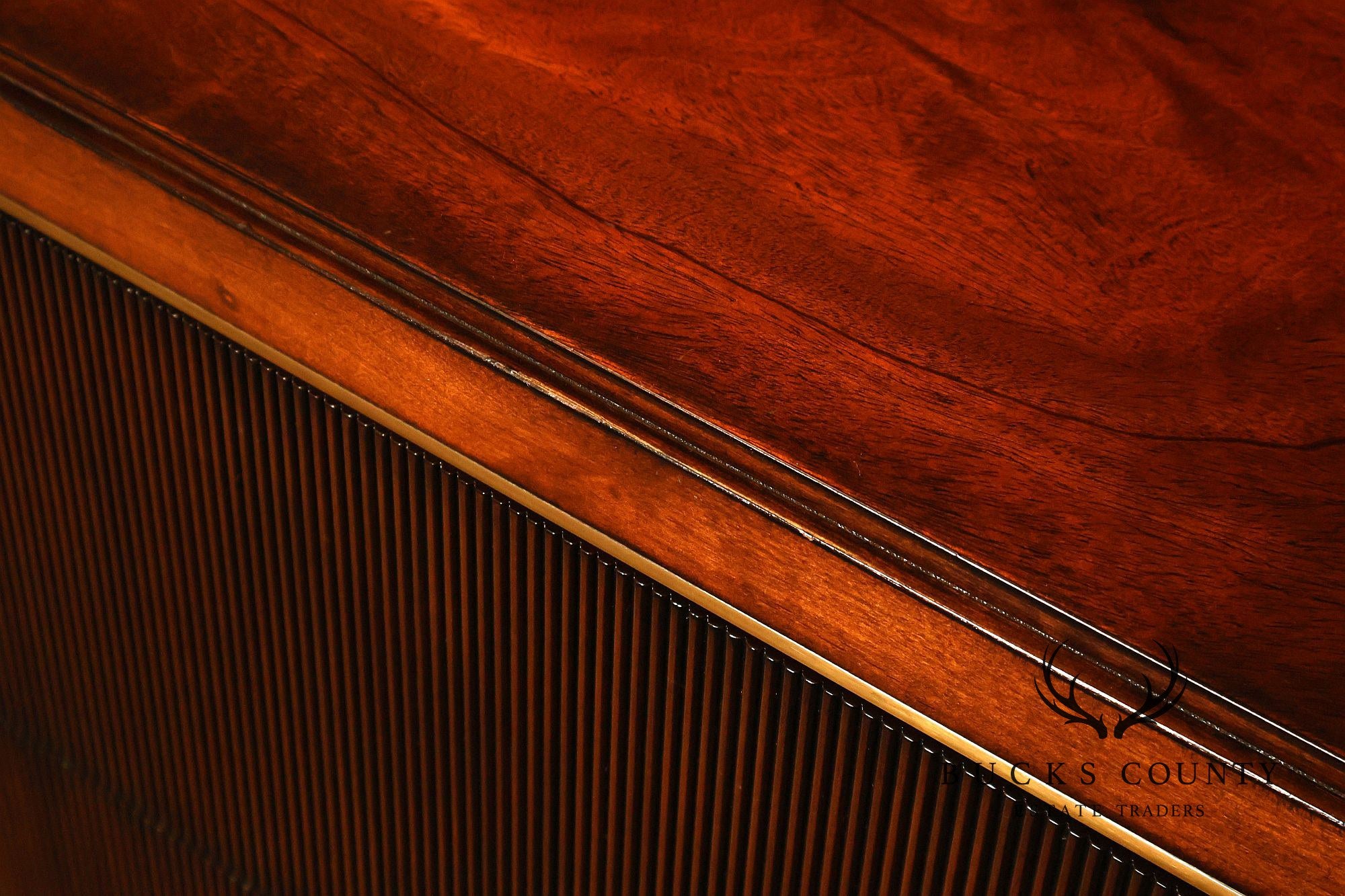 Caracole Modern Nine Drawer Mahogany Long Dresser