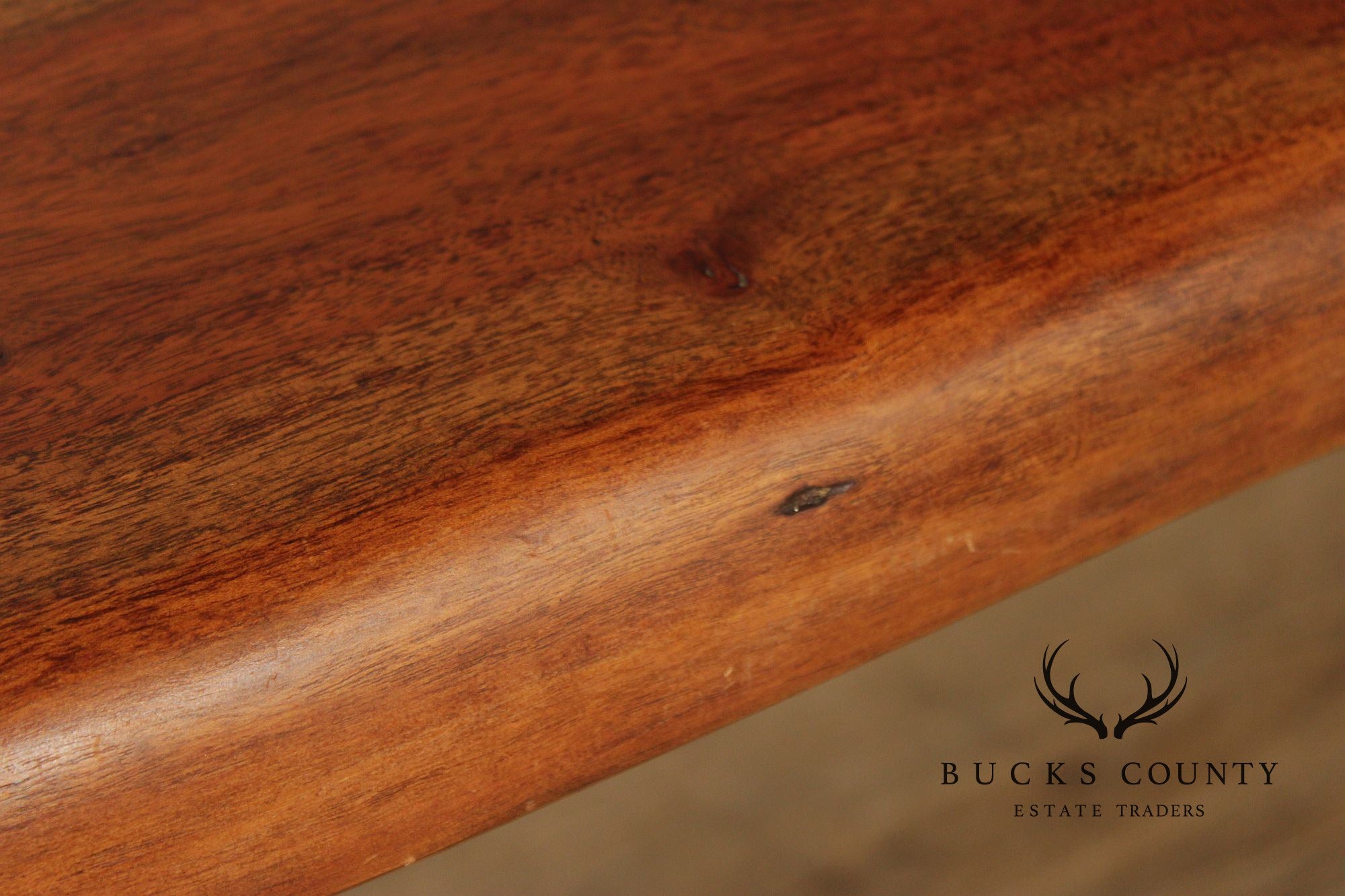 Live Edge Solid Acacia Wood Butterfly Joint Dining Table