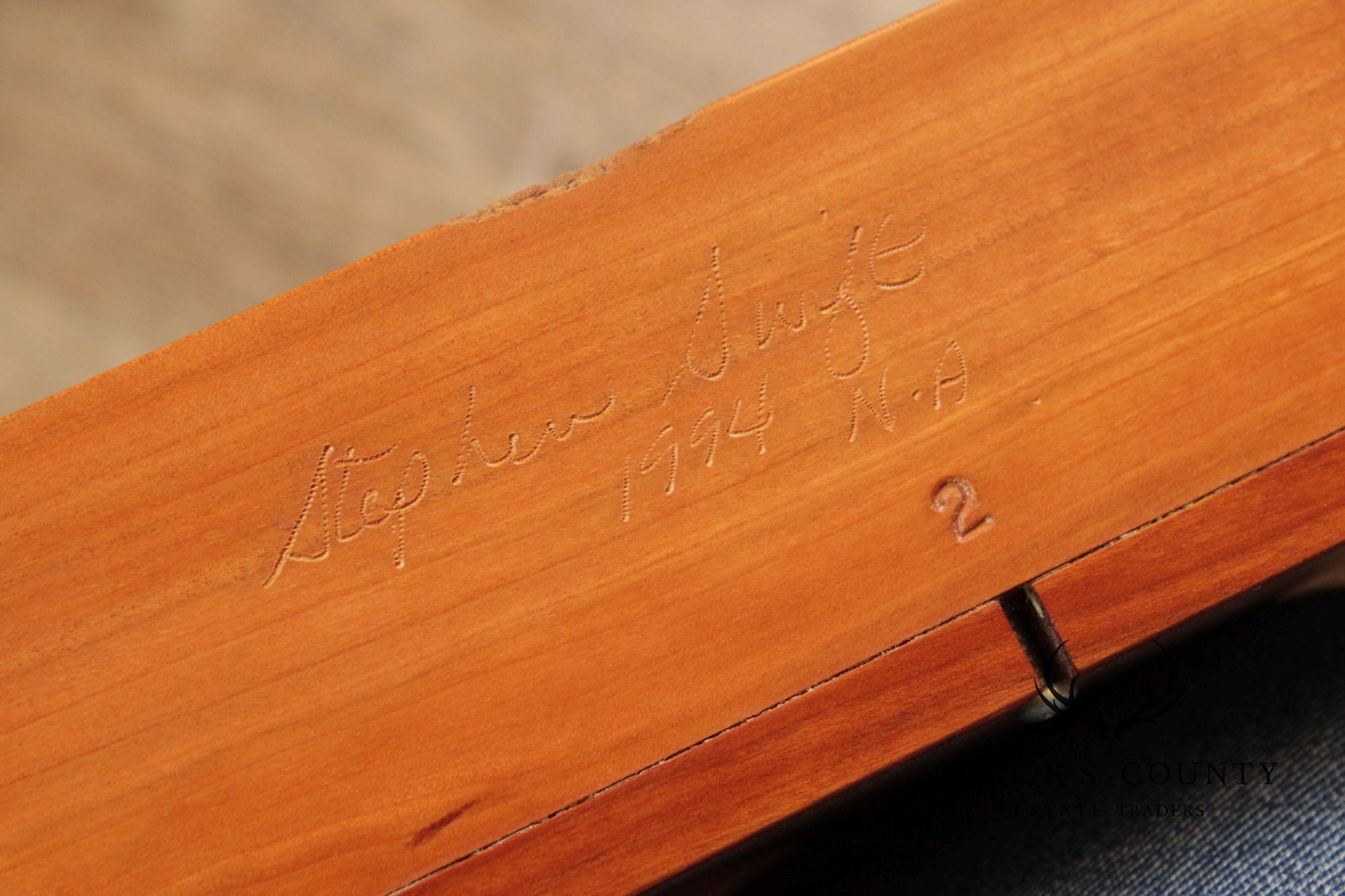 Hepplewhite Style Custom Crafted Pair of Cherry One Drawer Work Stands