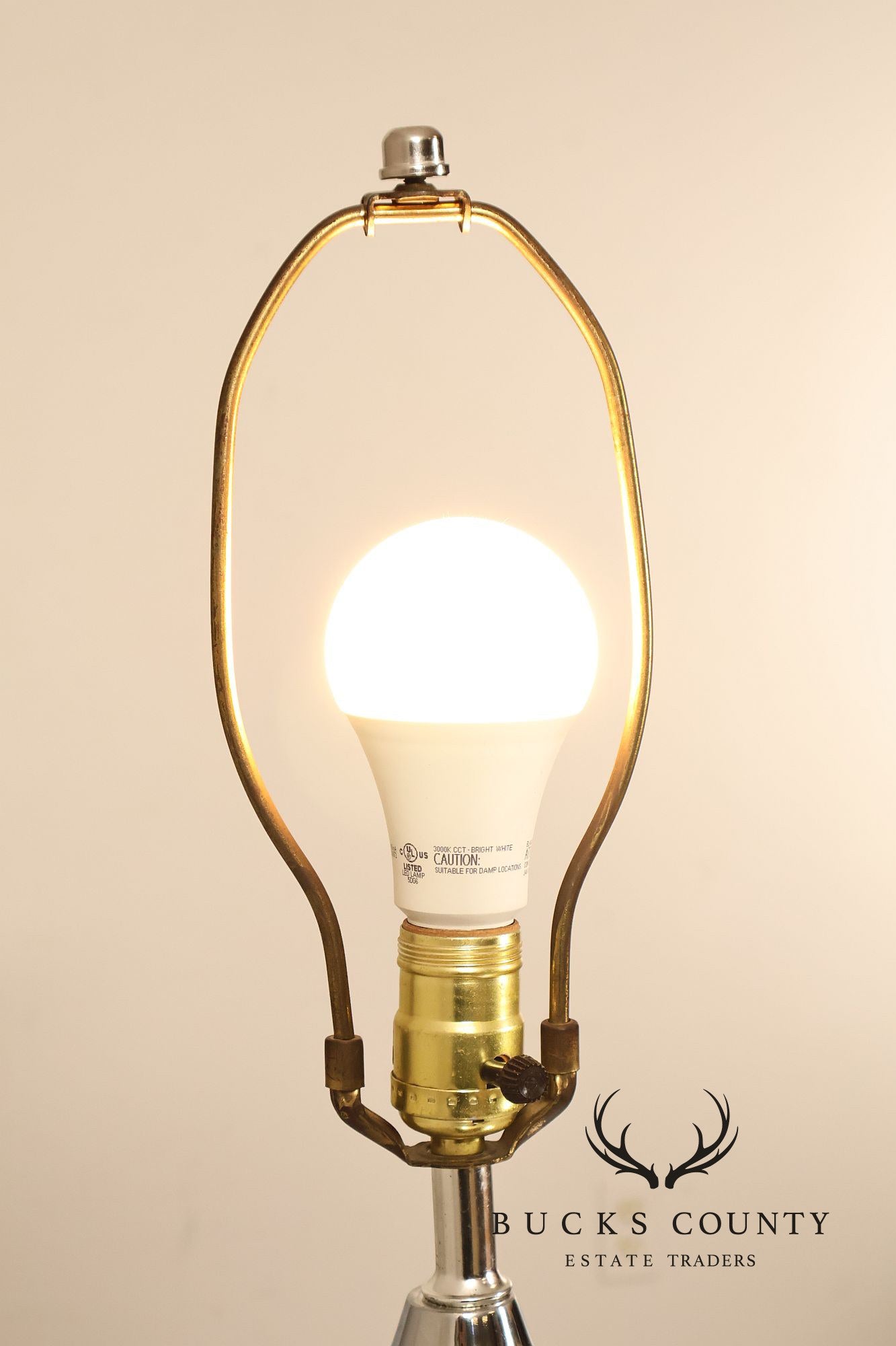Leviton Mid Century Modern Pair of Cork Table Lamps