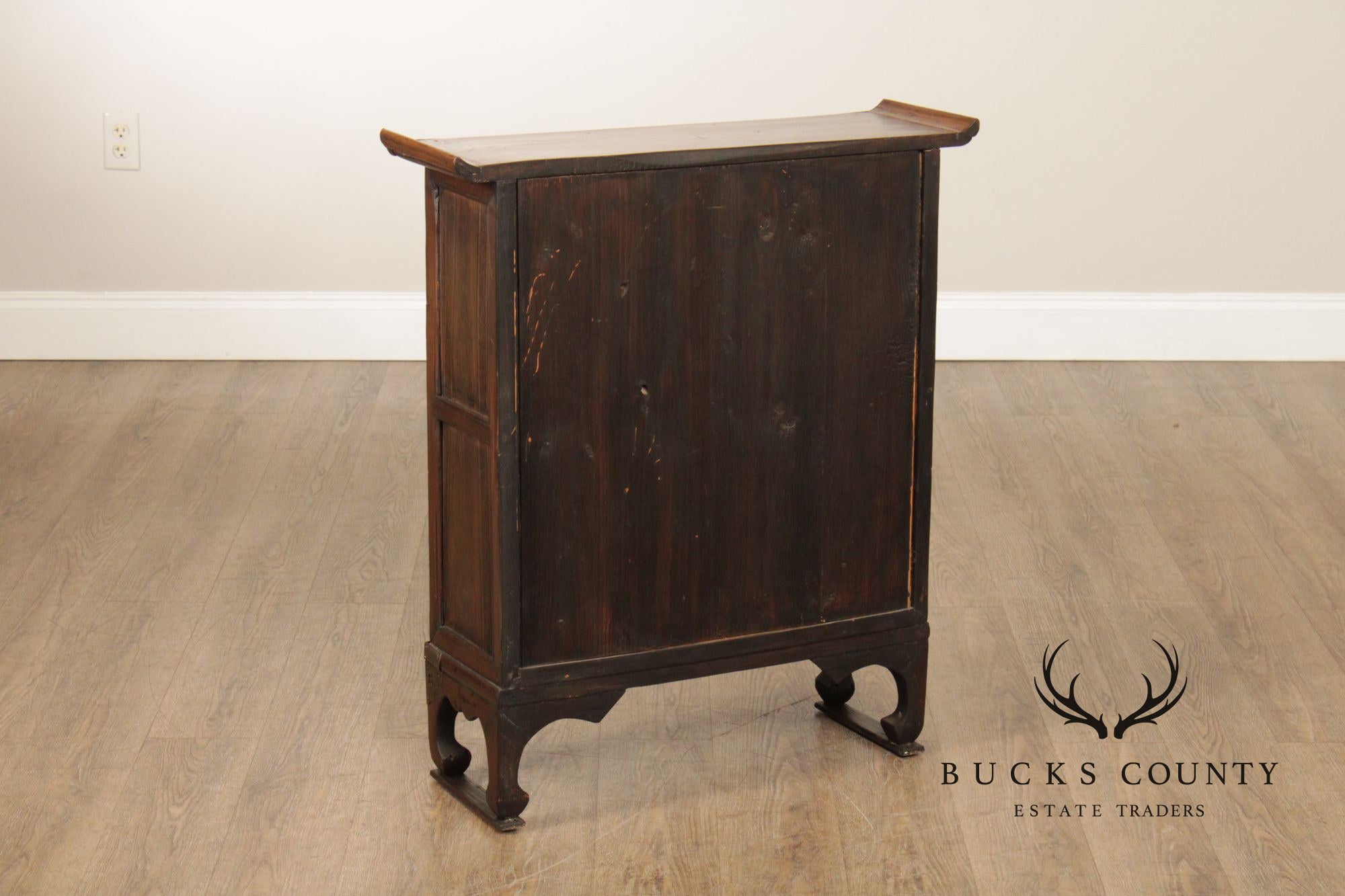 Antique Chinese Elm Apothecary Cabinet