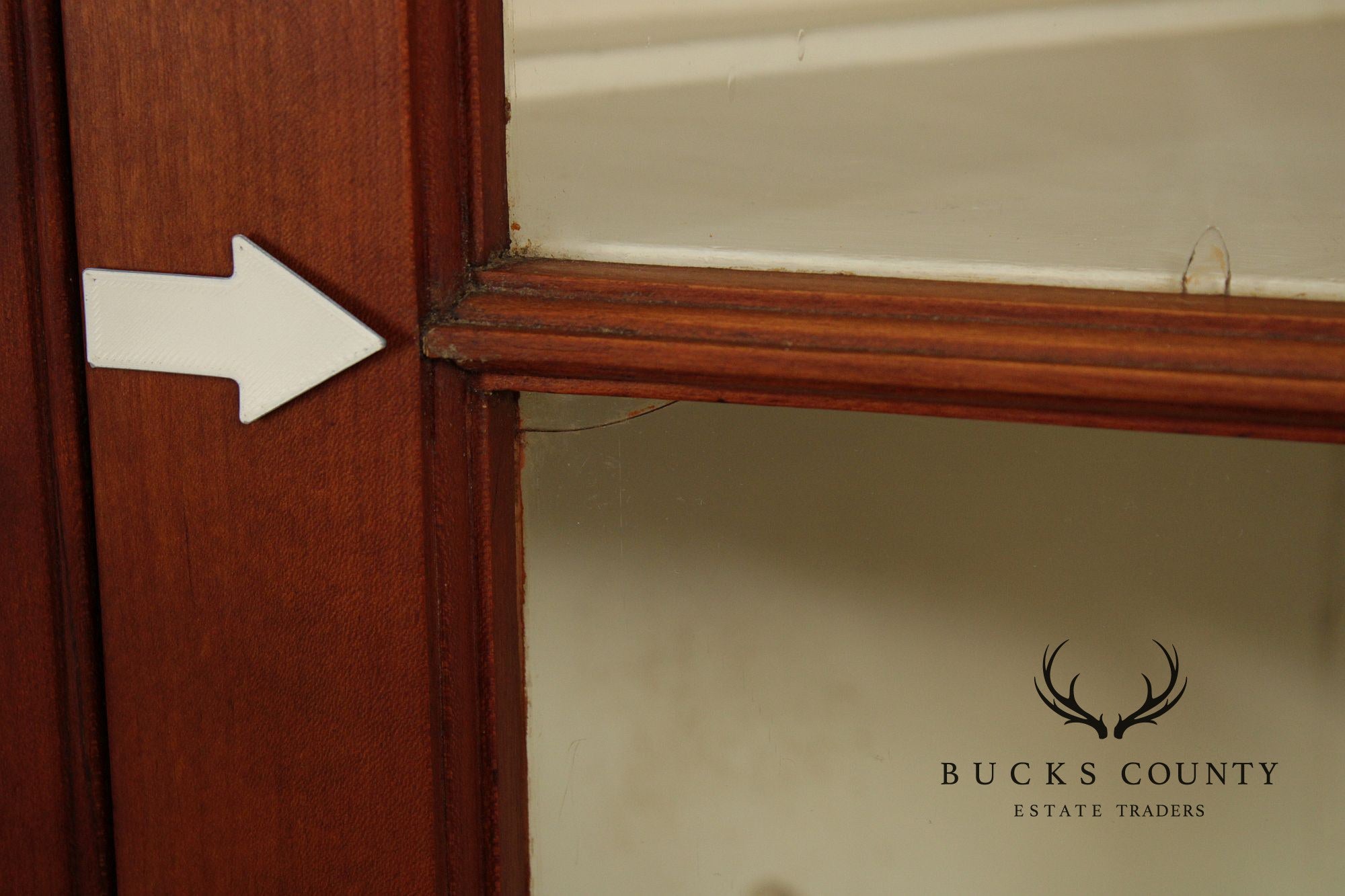 Antique American Cherry Two Piece Corner Cupboard