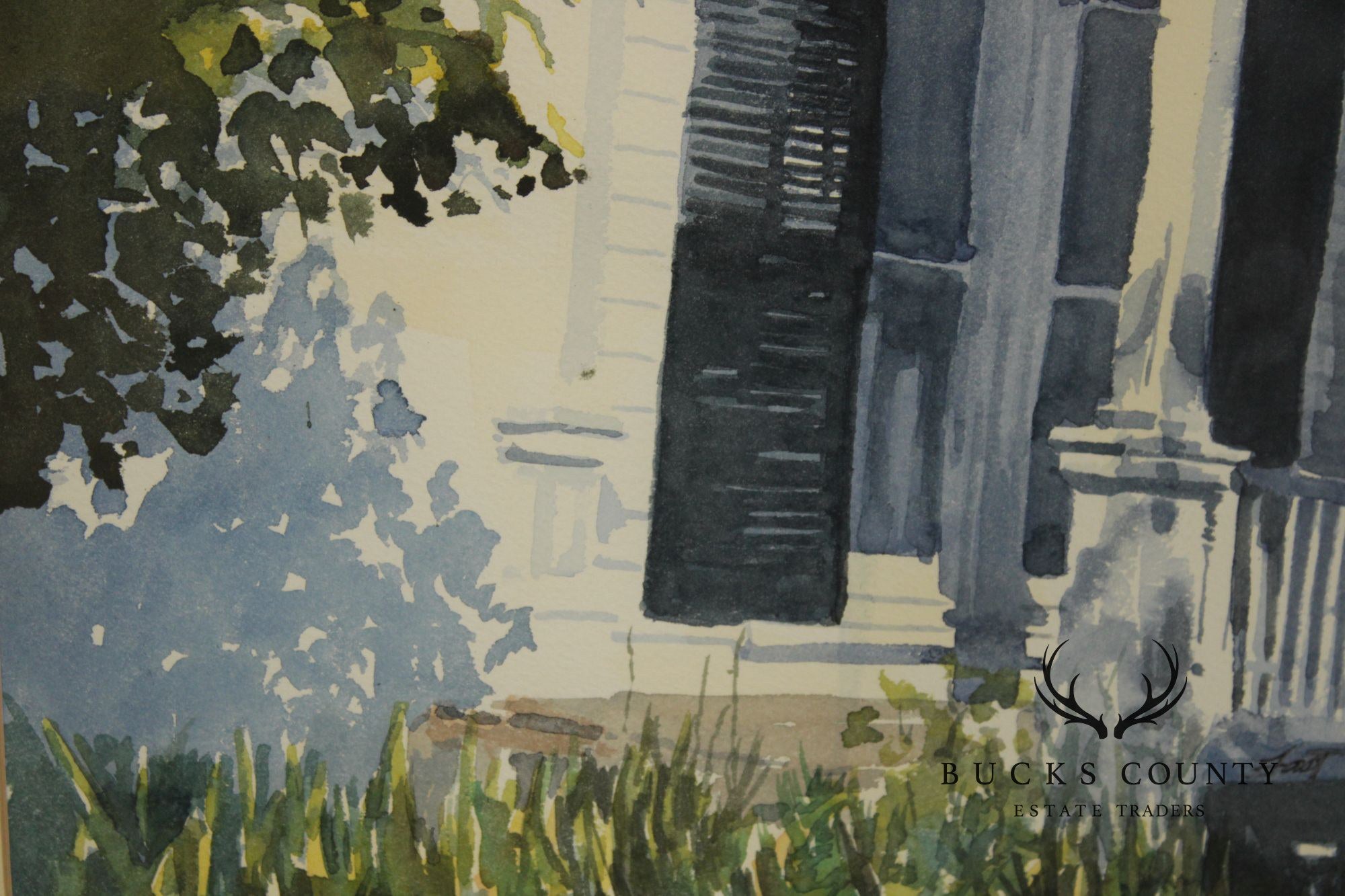 Signed Watercolor Painting, The Mansion Inn, New Hope, PA