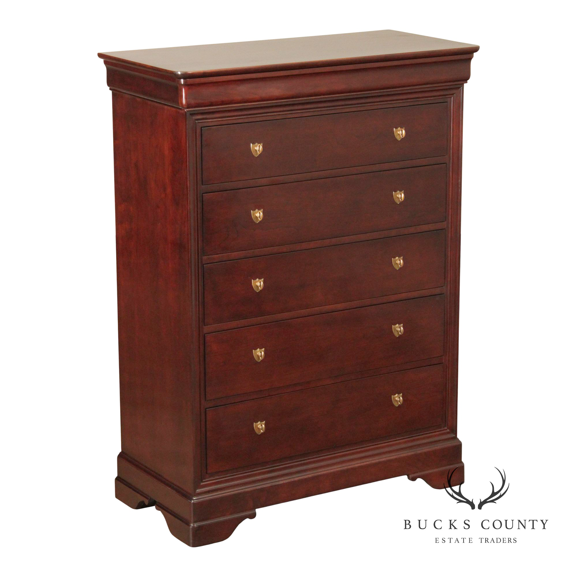 Stickley Marseilles Louis Philippe Style Cherry Tall Chest