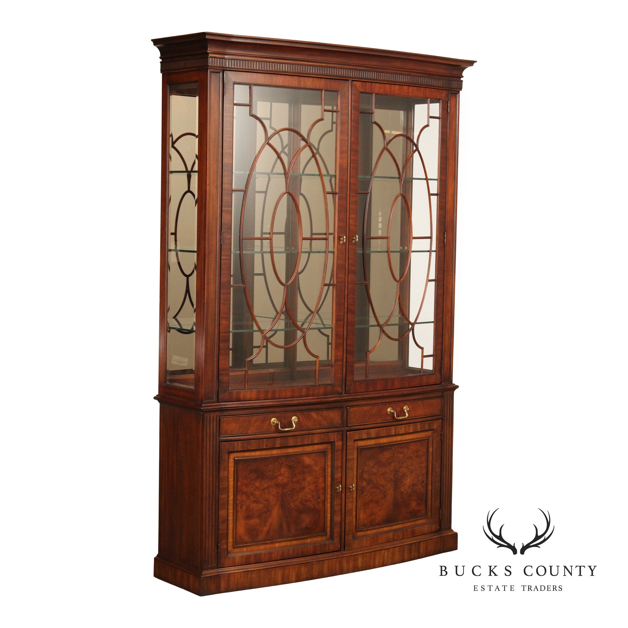Henredon Regency Style Mahogany China Cabinet