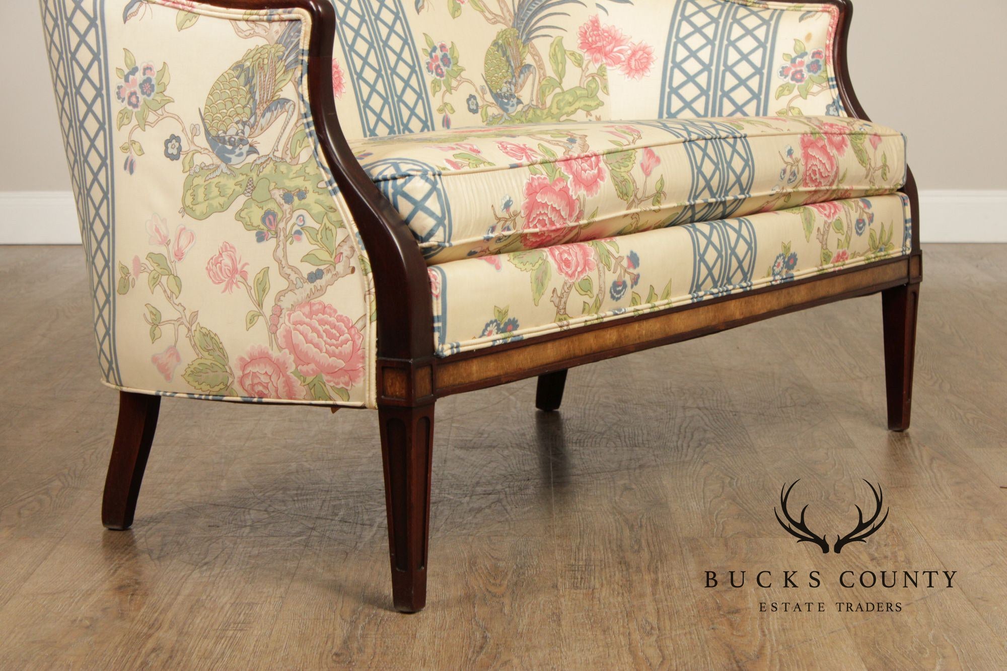 Hickory Chair Federal Style Mahogany Loveseat