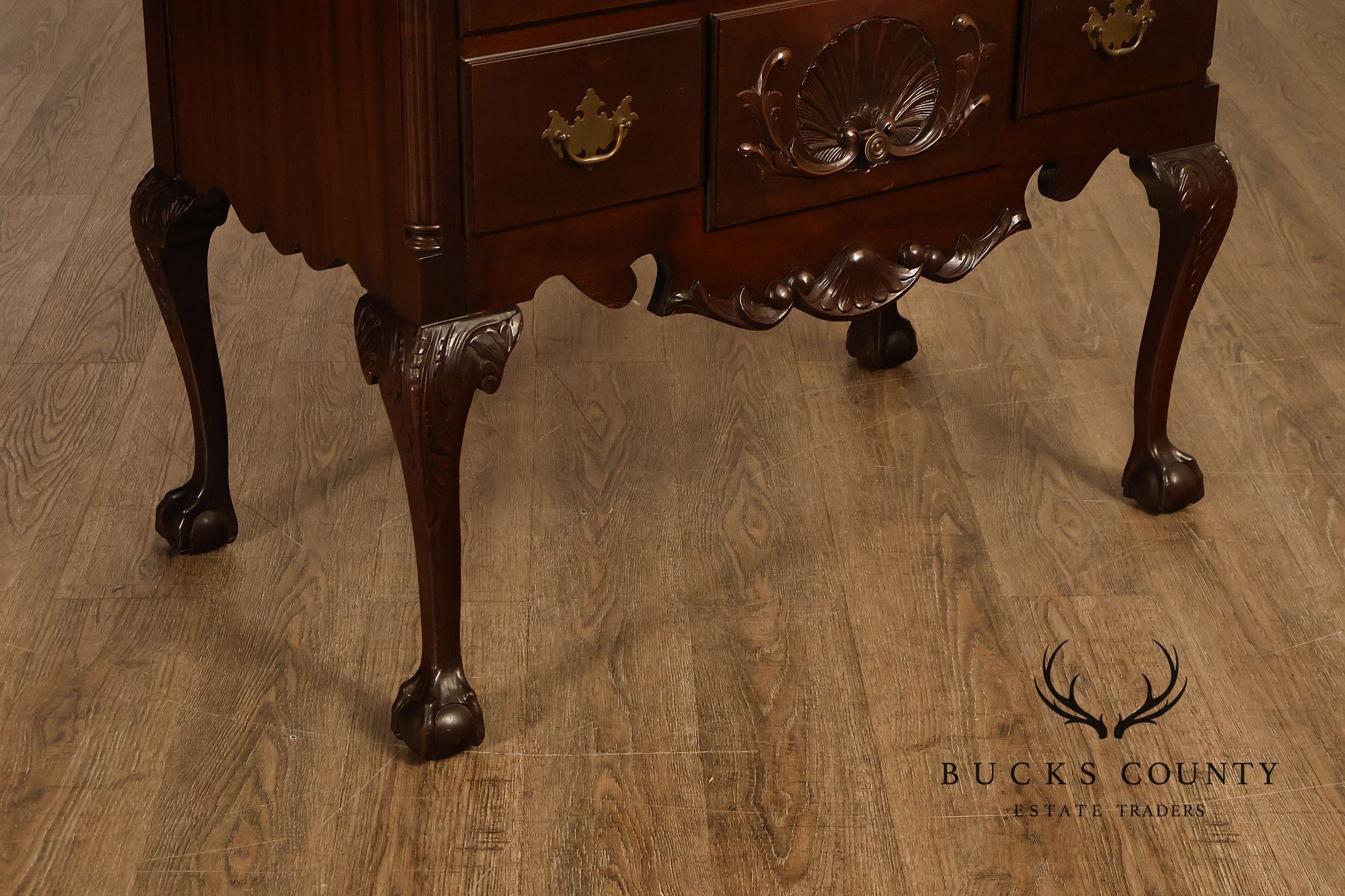 H. Feldenkreis Chippendale Style Mahogany Highboy