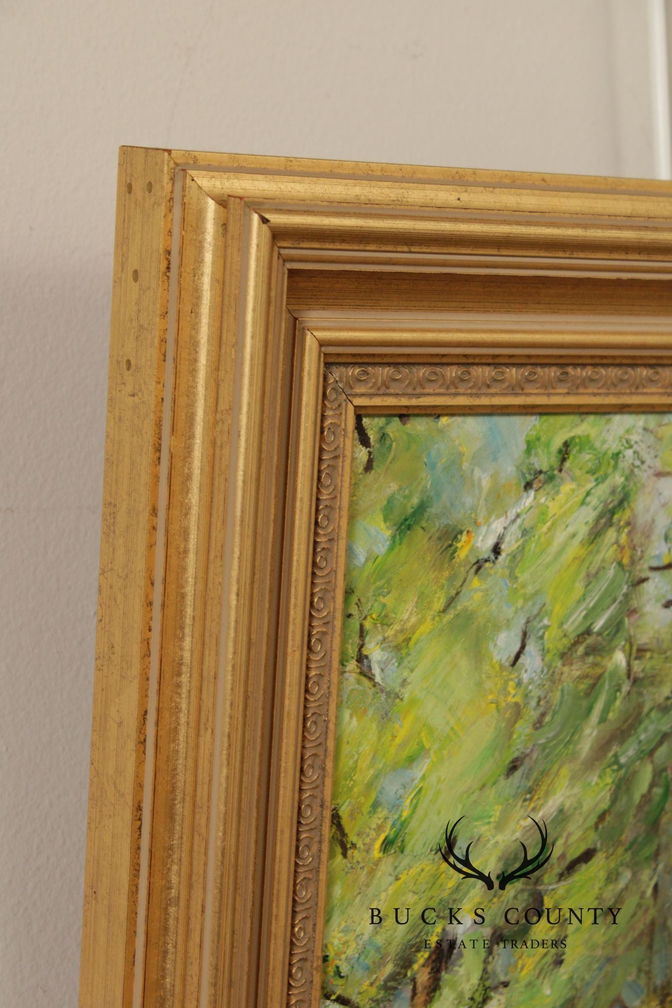 Evelyn Faherty Impressionist Style Oil Painting, 'Canal At Washington's Crossing'
