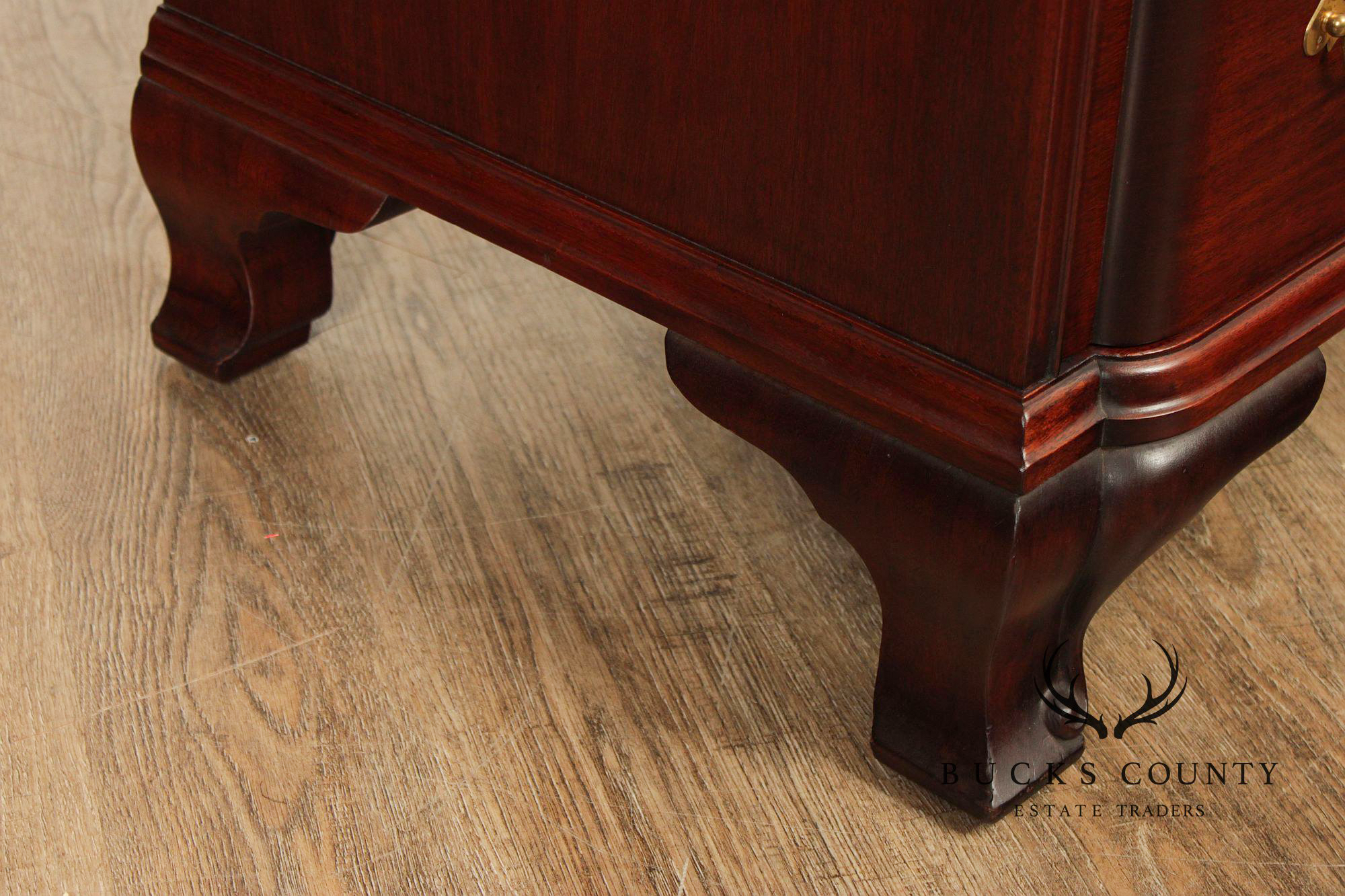 Kindel Chippendale Style Mahogany Blockfront Chest