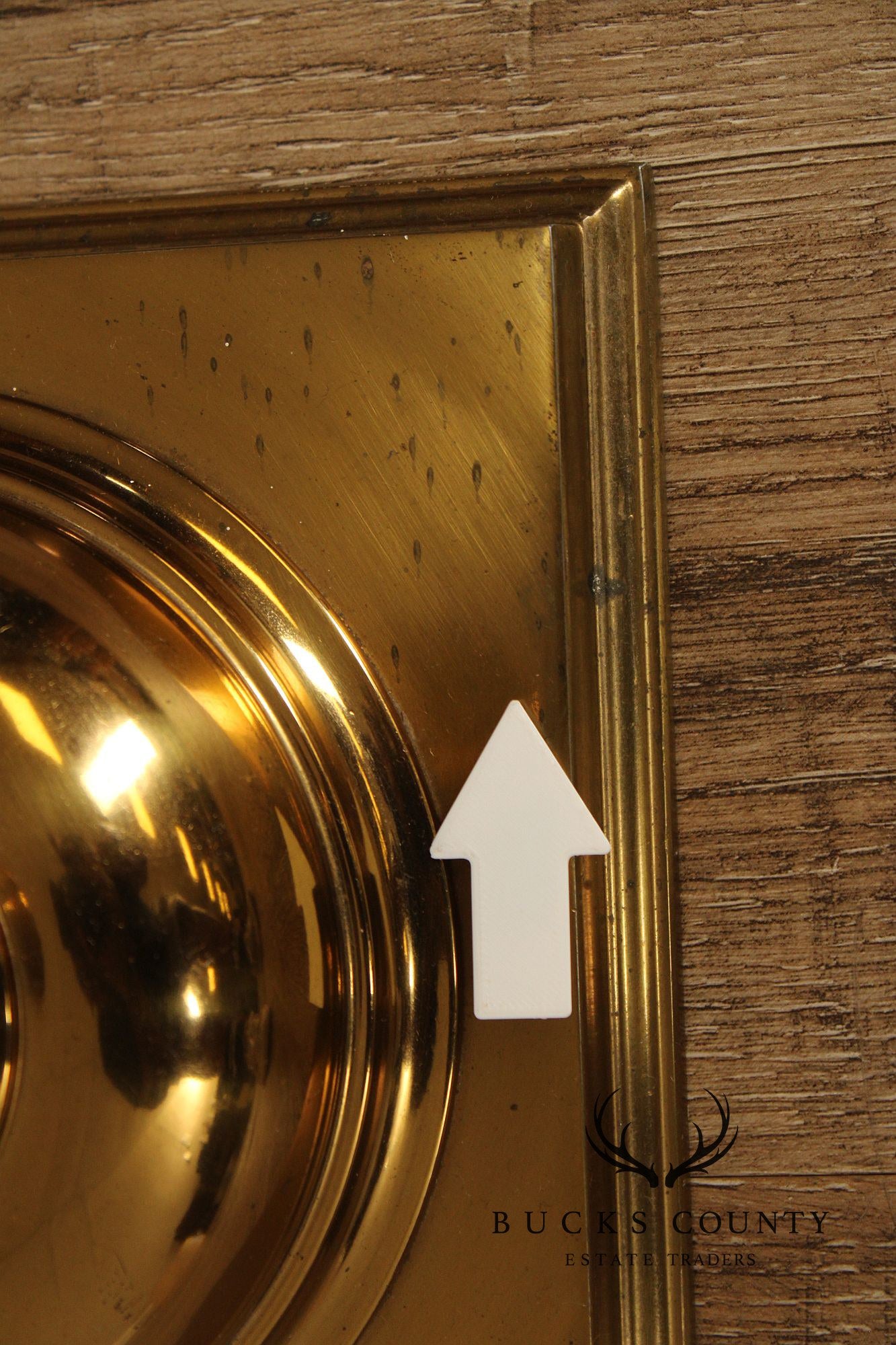 Vintage Brass Floor Lamp With Shade