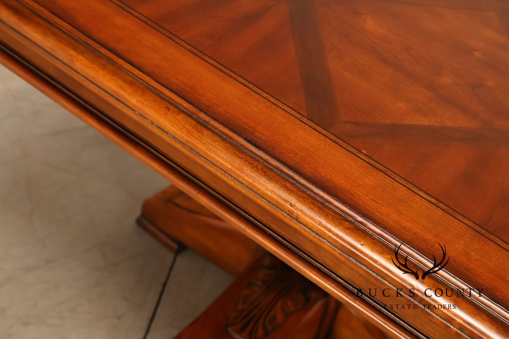 Ethan Allen Tuscany Verona Double Pedestal Extendable Dining Table