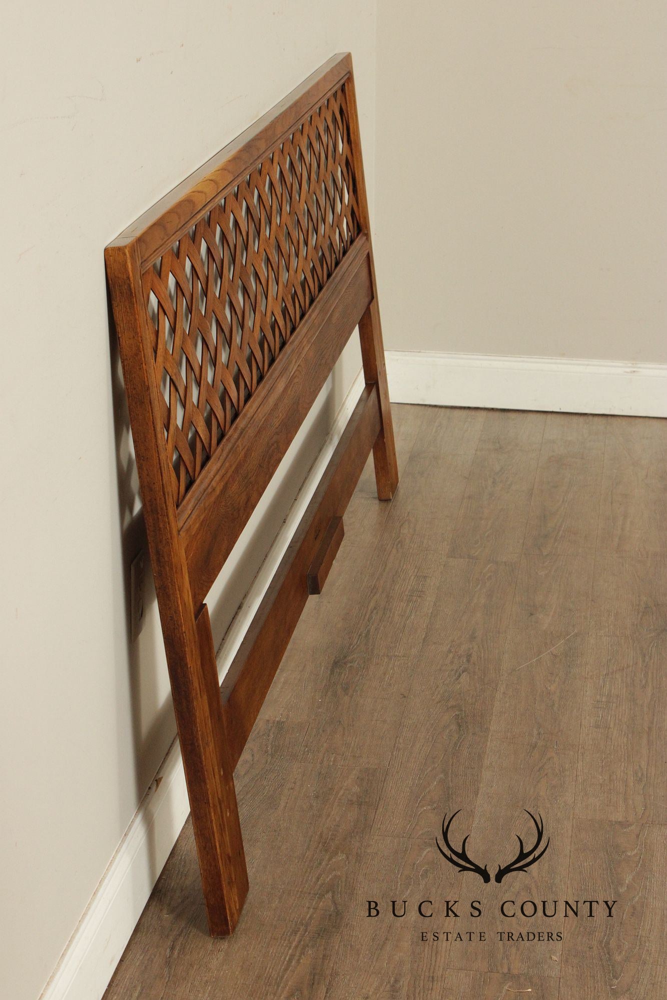 Henredon Artefacts Oak Lattice King Size Headboard