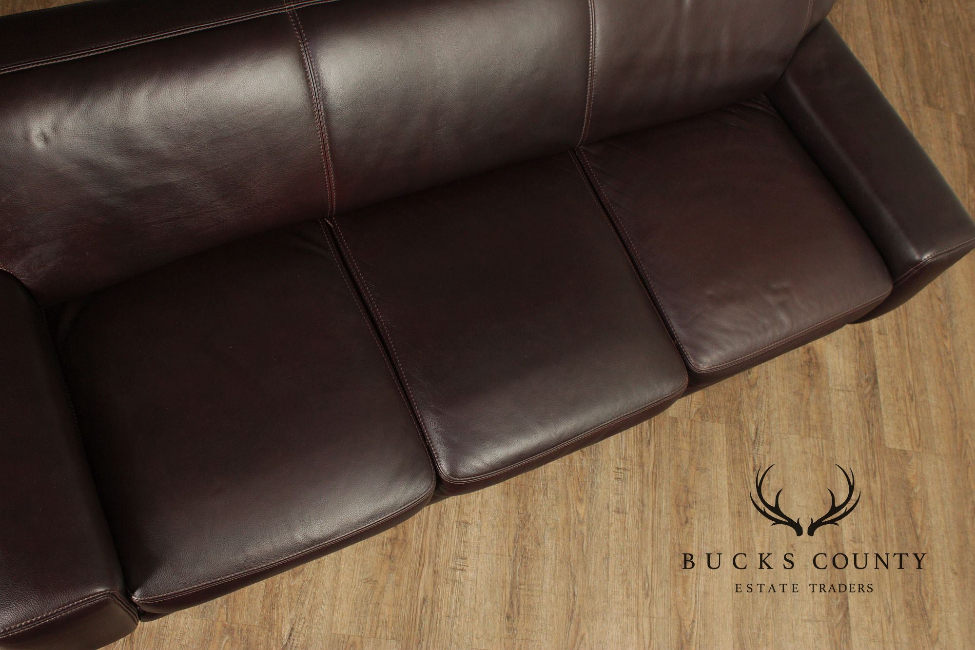 Chateau d’ Ax Brown Italian Leather Sofa