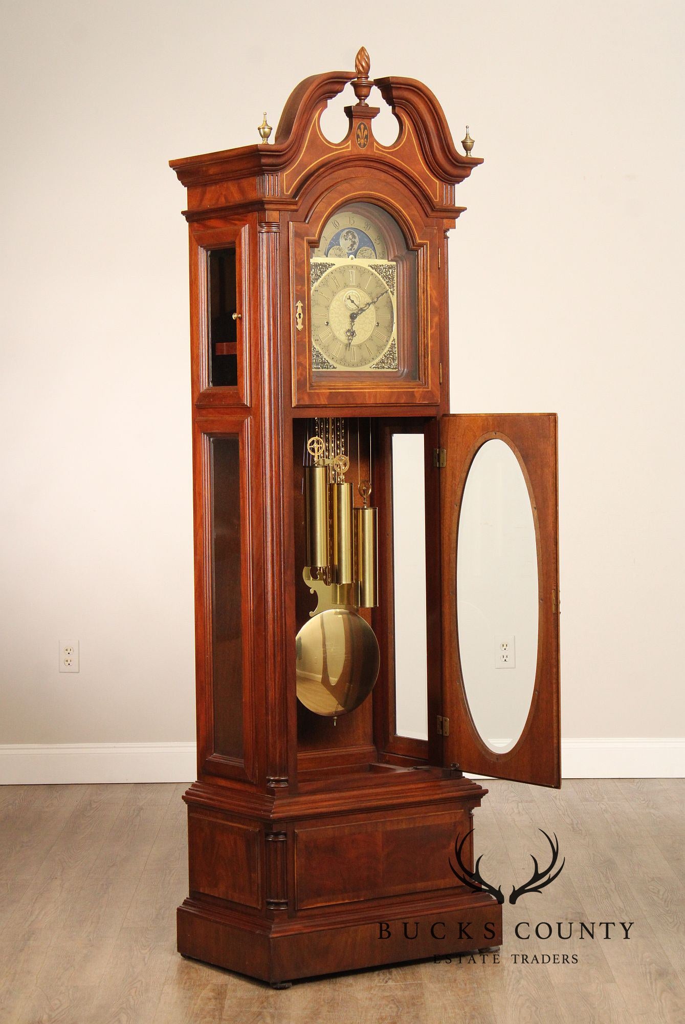 GMK Fancher 'Melrose' Mahogany Grandfather Clock
