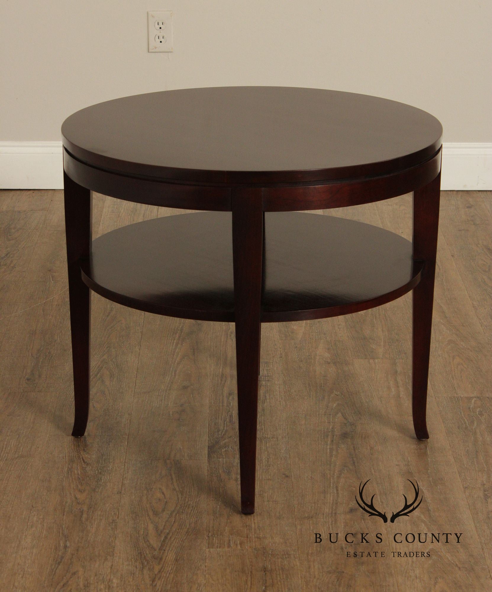Stickley Metropolitan Collection Round Cherry Lamp Table