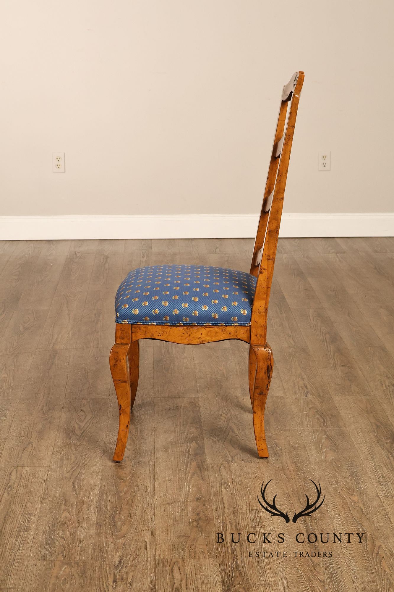 Guy Chaddock Set Of Twelve Basque Hickory Ladder Back Dining Chairs