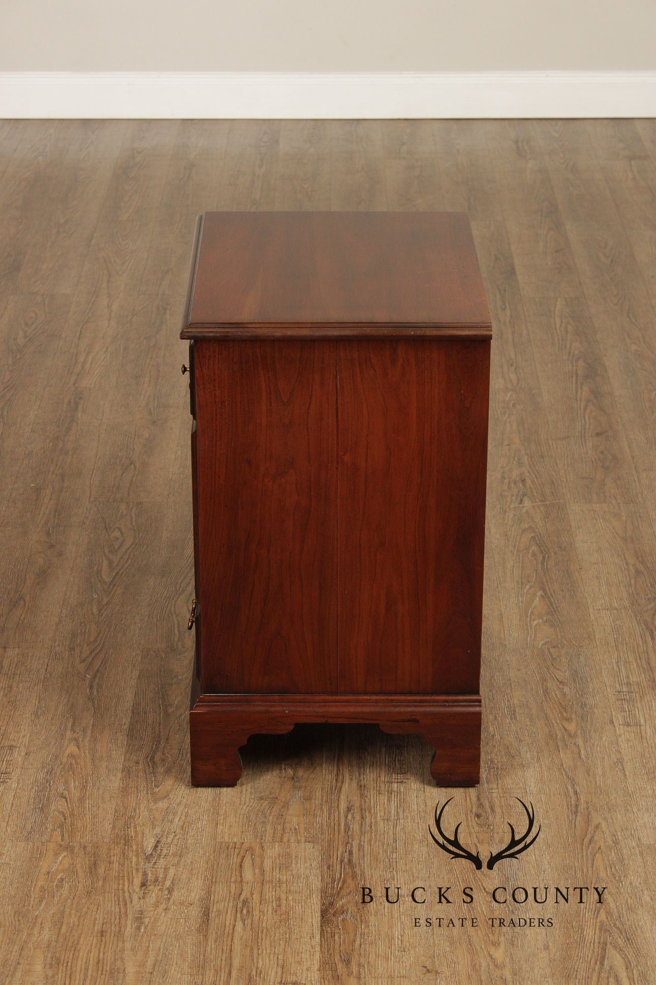 Henkel Harris Vintage Solid Cherry Pair Of Nightstands
