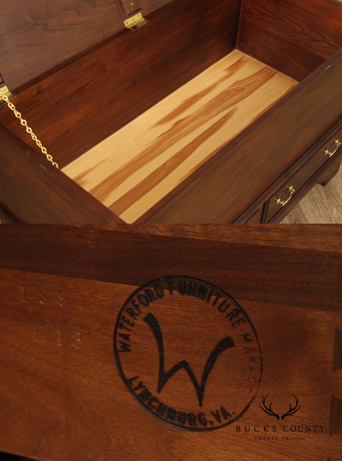 Waterford Furniture Chippendale Style Cedar Lined Blanket Chest