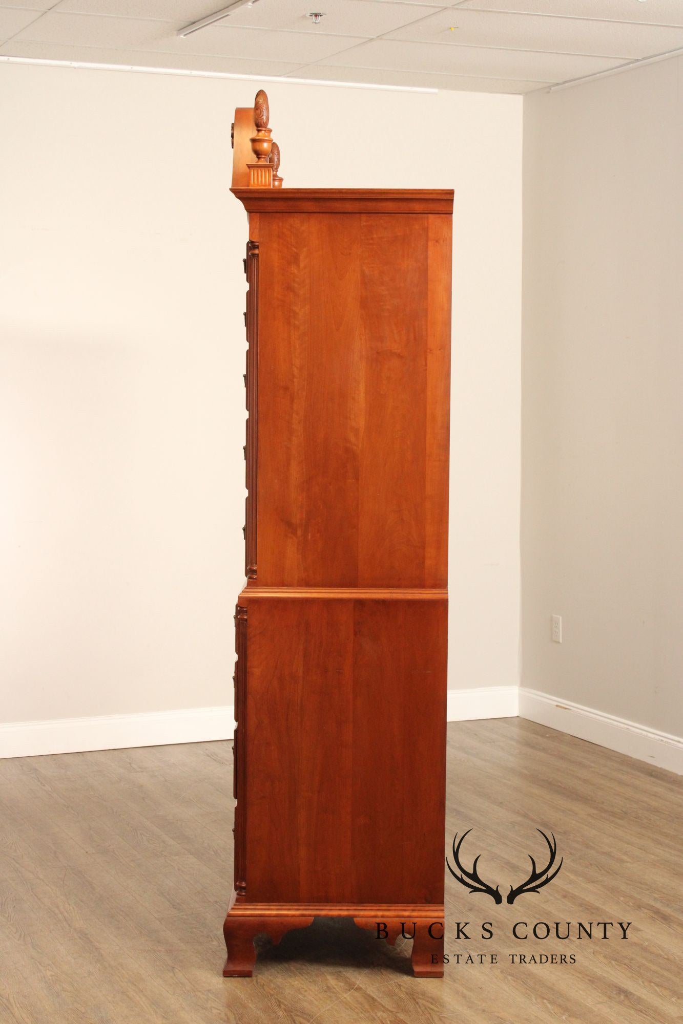 Virginia Craftsmen Reproductions Chippendale Style Cherry Highboy