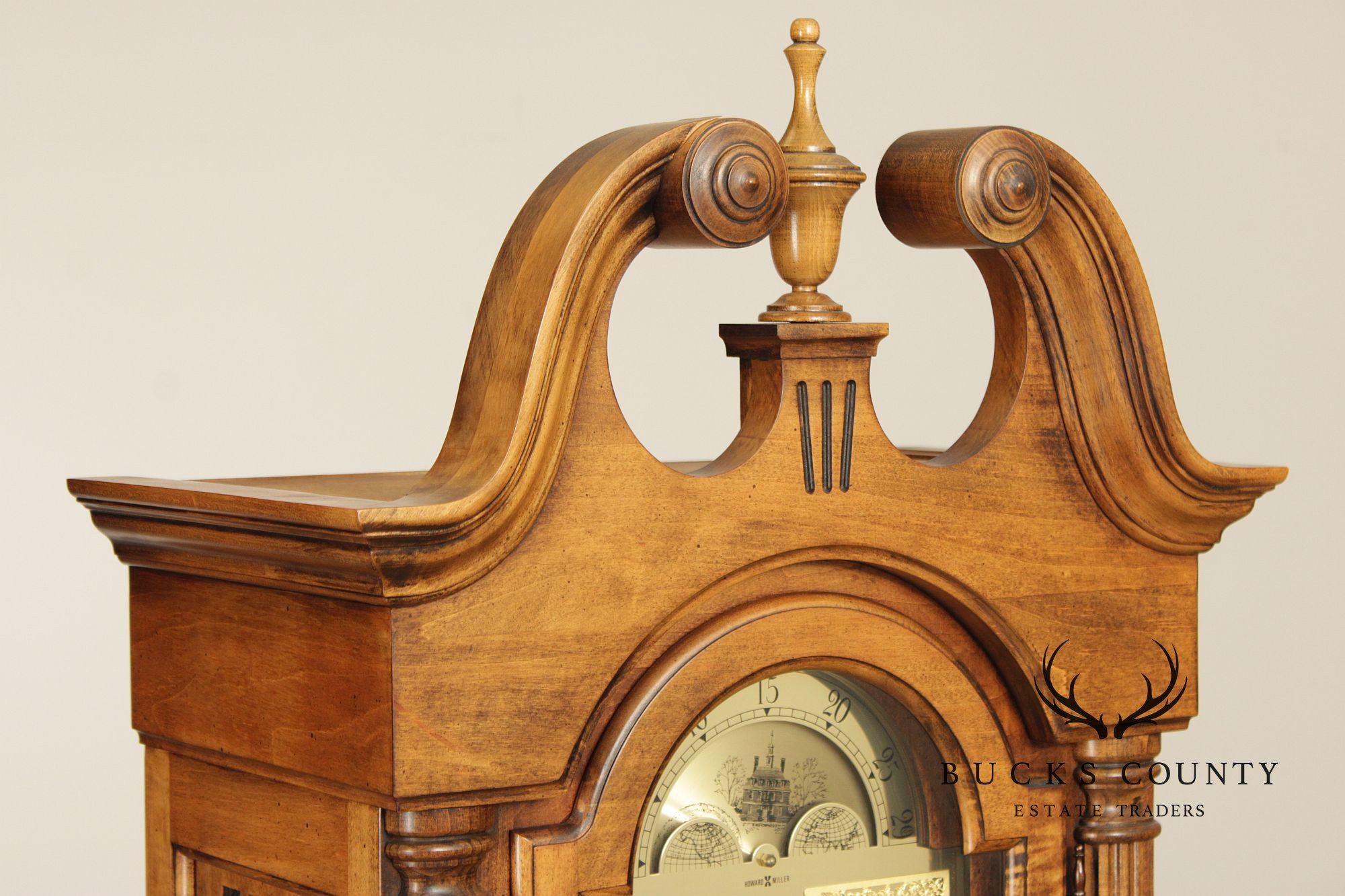 Howard Miller Georgian Style Walnut Grandfather Clock