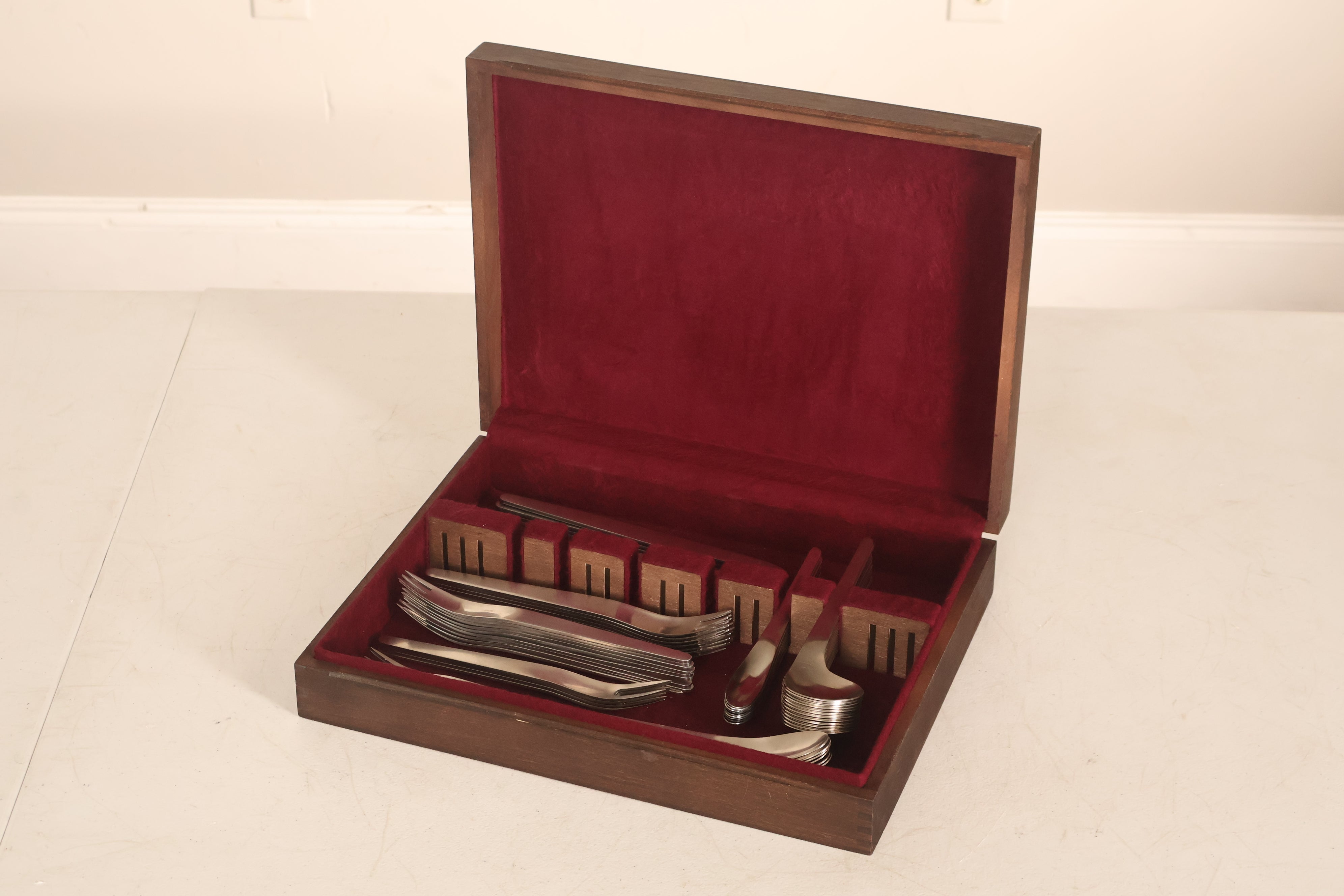 Arne Jacobsen, A. Michelsen Danish Modern Stainless Steel Flatware Service