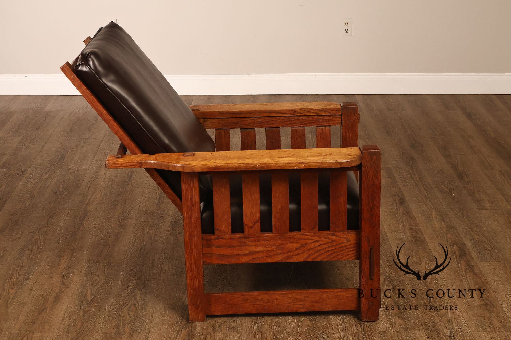 Antique Harden Arts & Crafts Oak Morris Chair