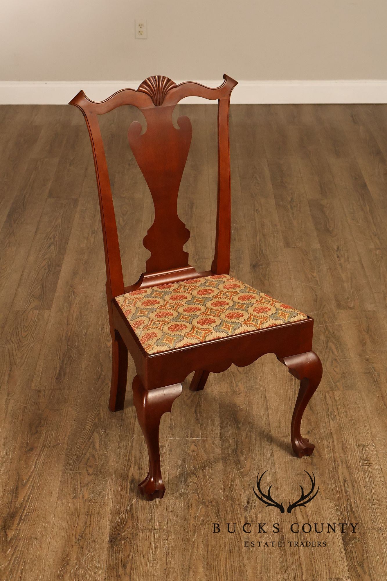 Irion Company Queen Anne Style Cherry Dining Chairs Set Of Six