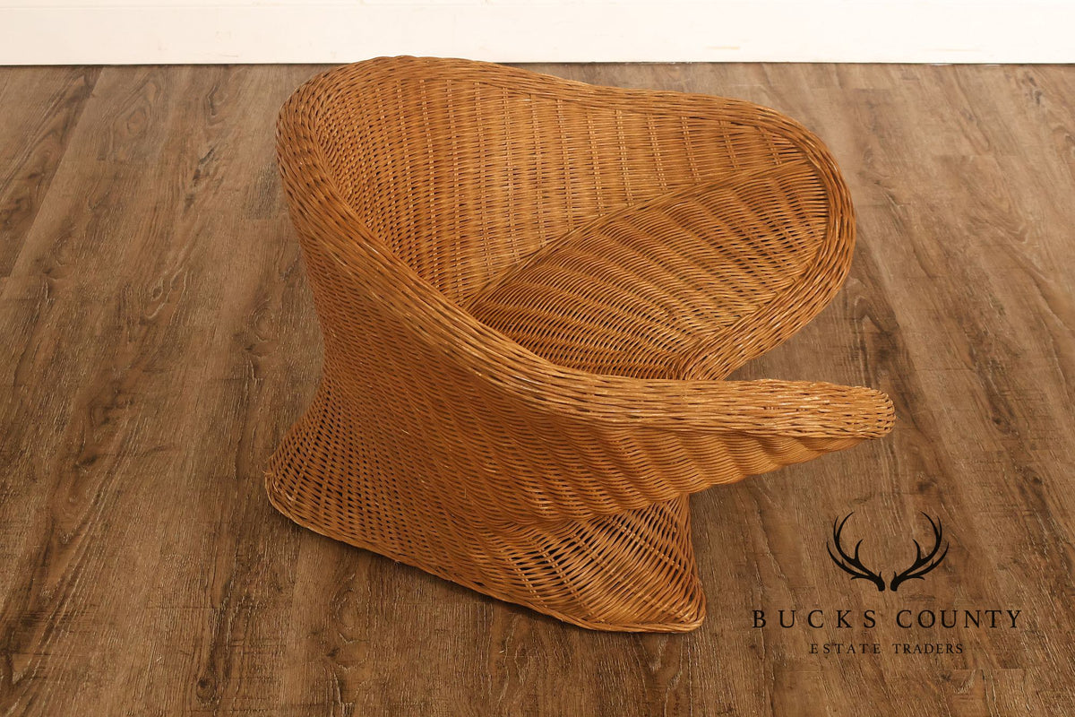Boho Style Wicker Lotus Chair