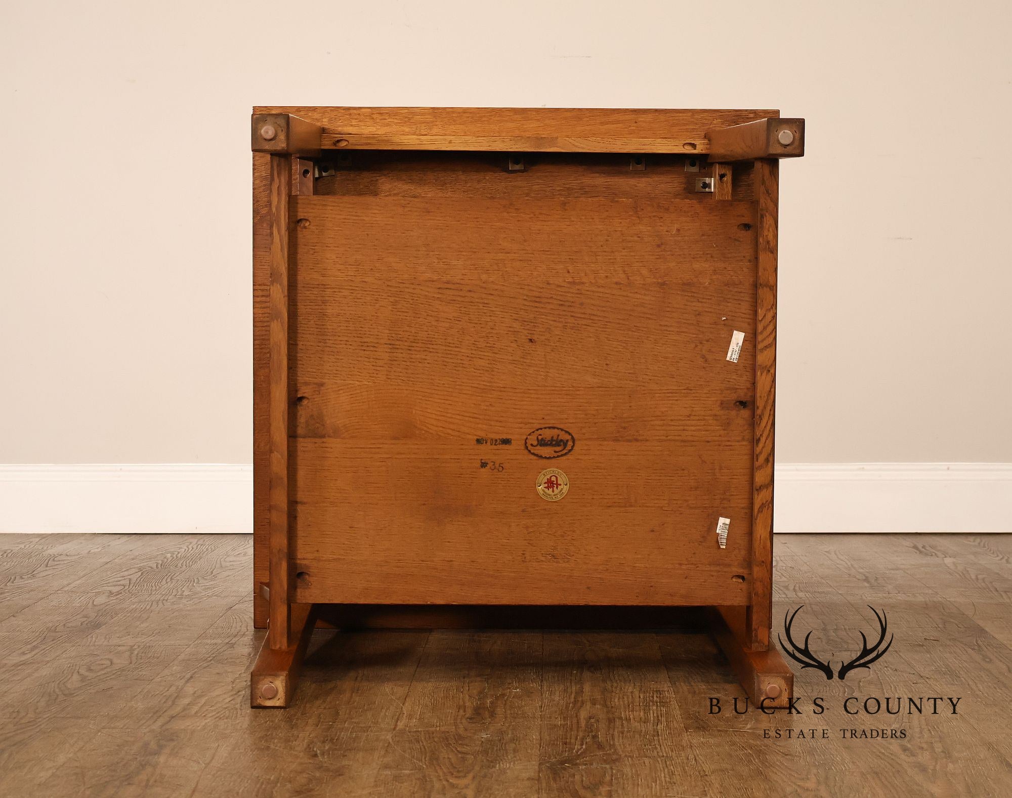 Stickley Mission Oak Spindled Side Lamp Table