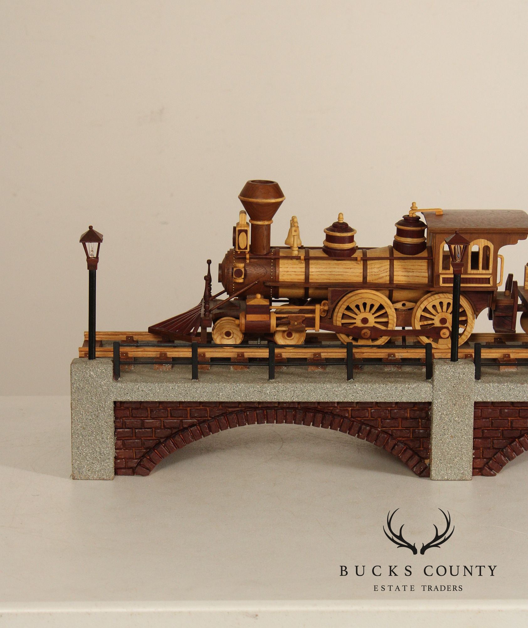 Philip Jacoby Carved Wood Model Train