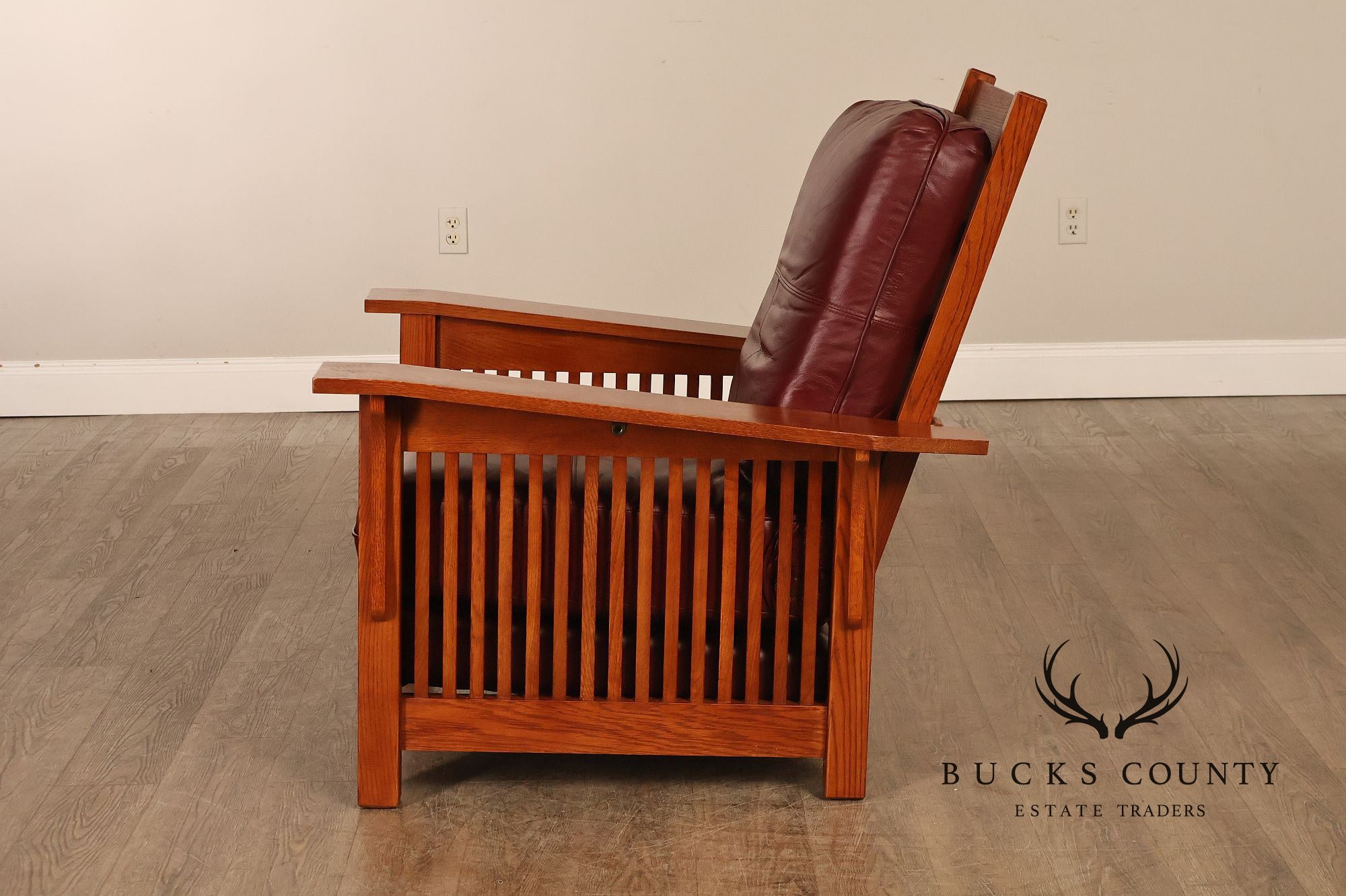 Bassett Furniture Mission Style Oak Morris Chair