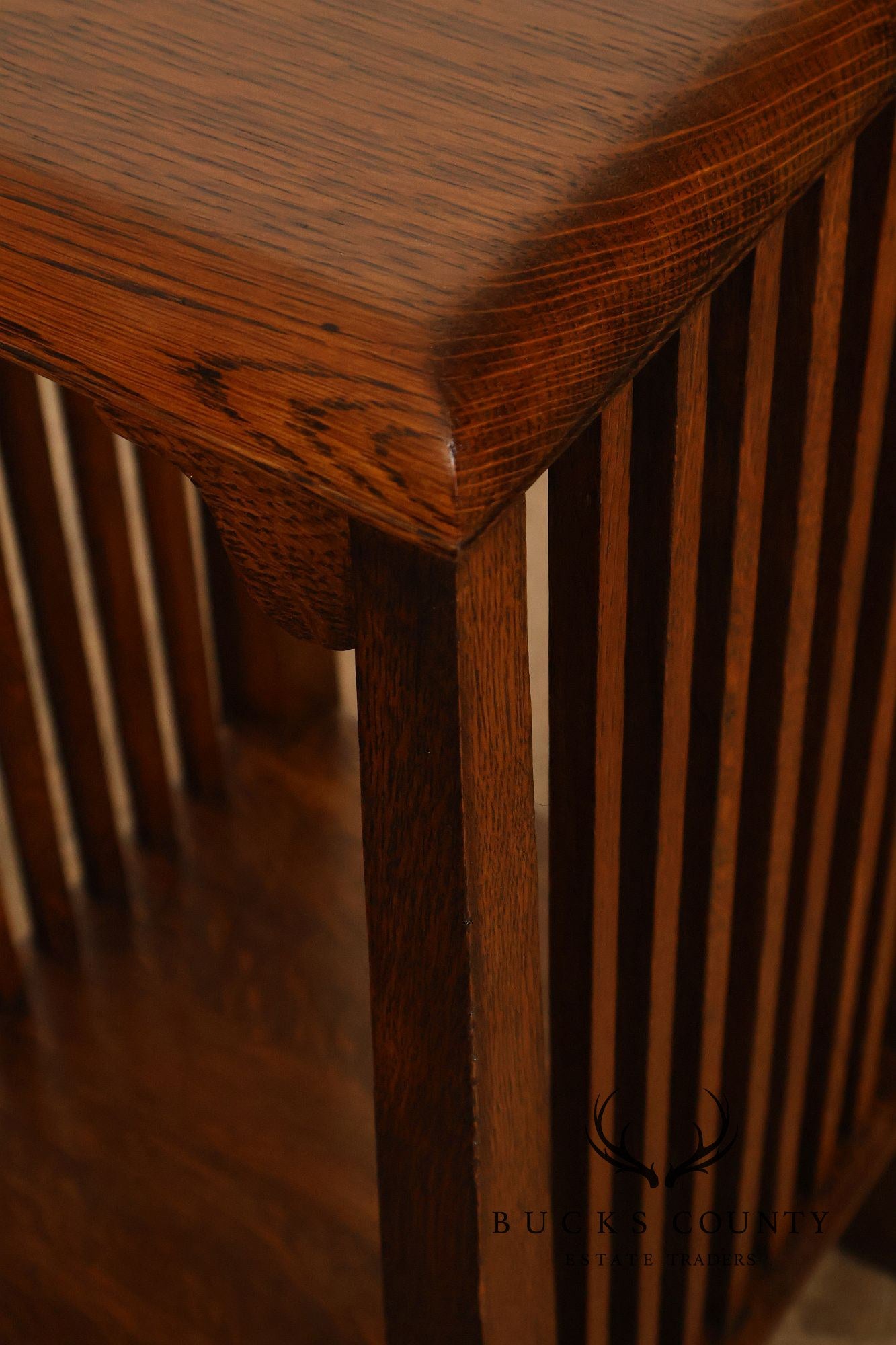 Michigan Chair Company Antique Mission Oak Spindle Side Table