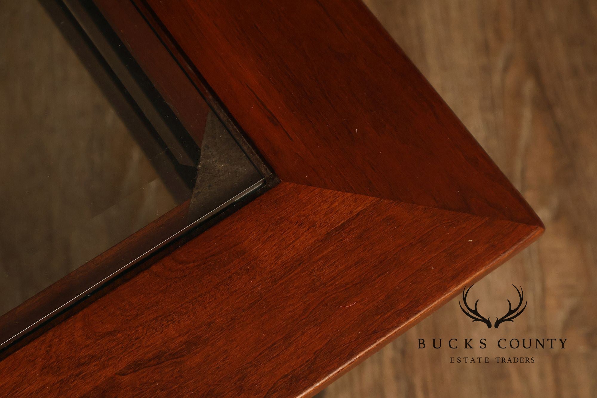 Ethan Allen American Impressions Cherry Glass Top Coffee Table