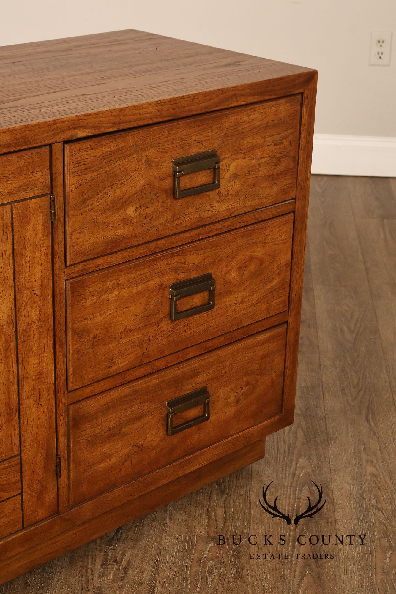 Drexel 'Woodbriar' Campaign Style Chest of Drawers