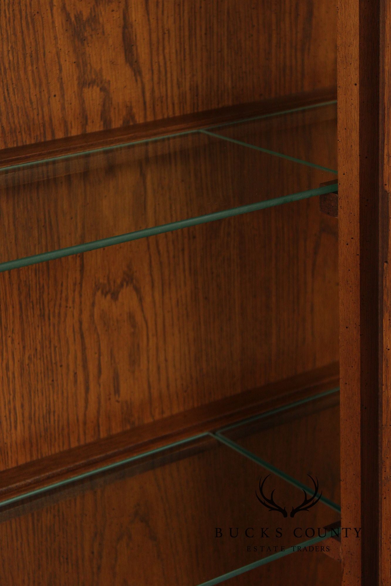 Lane 'Pueblo' Brutalist Oak China Cabinet