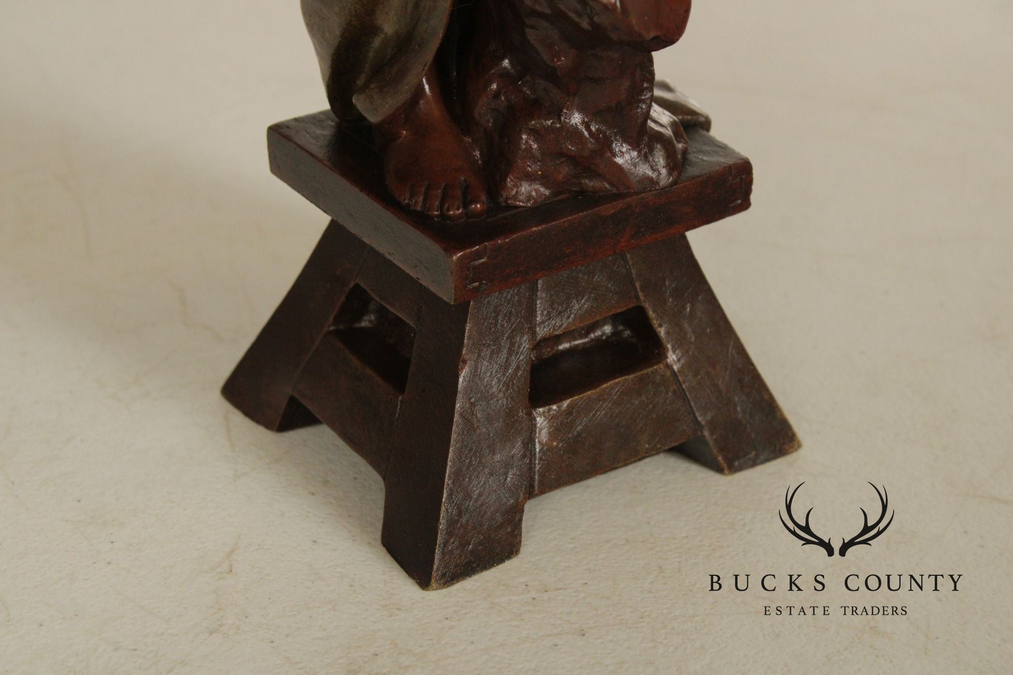 Emmanuel Villanis Bronze Statue, 'The Sculptor'
