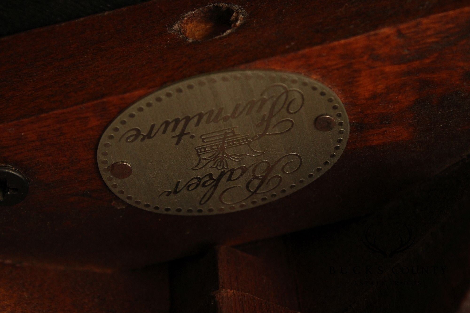 Baker Furniture Chippendale Style Carved Mahogany Stool