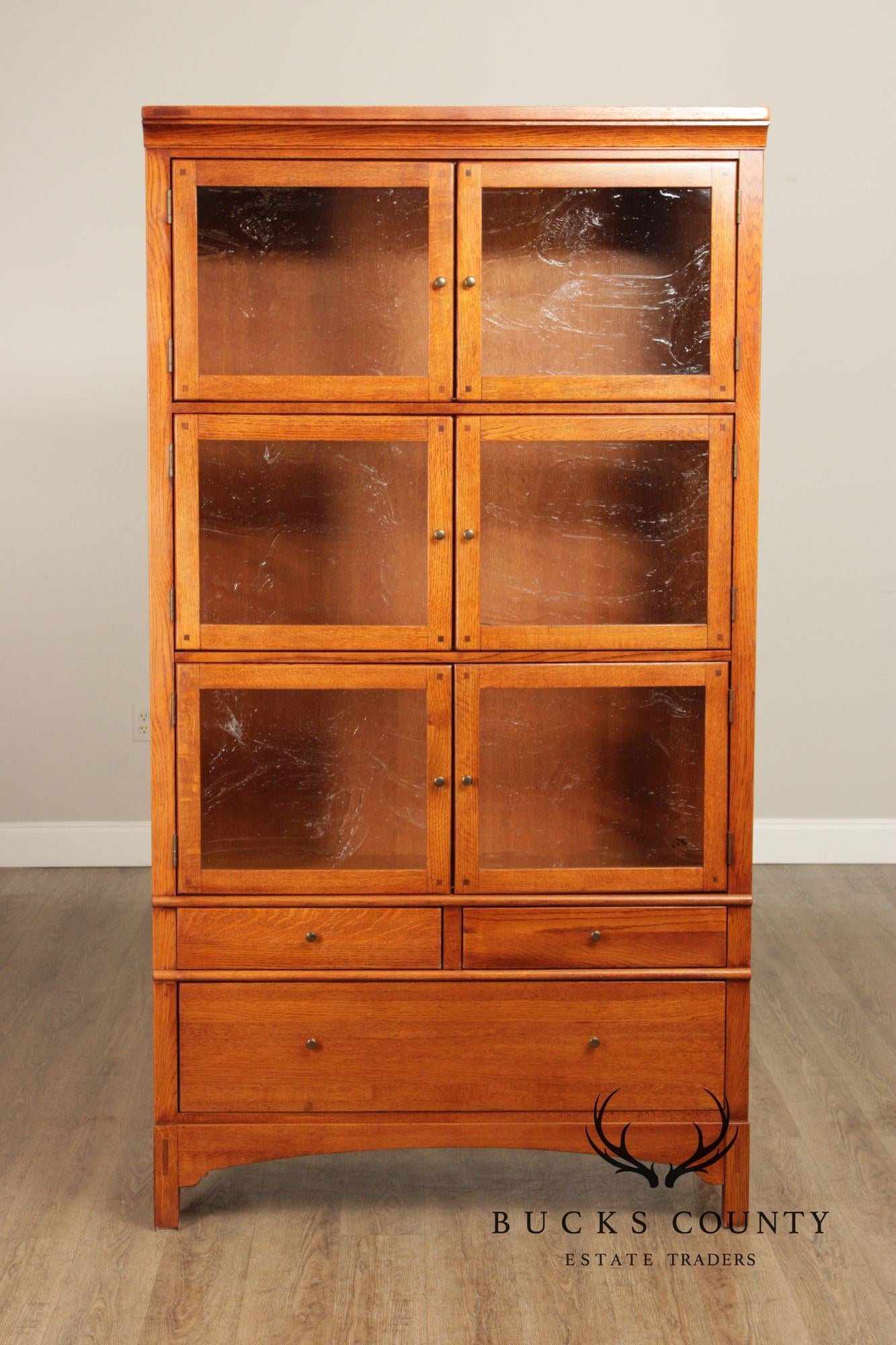LEXINGTON BOB TIMBERLAKE ARTS AND CRAFTS COLLECTION OAK BOOKCASE DISPLAY CABINET