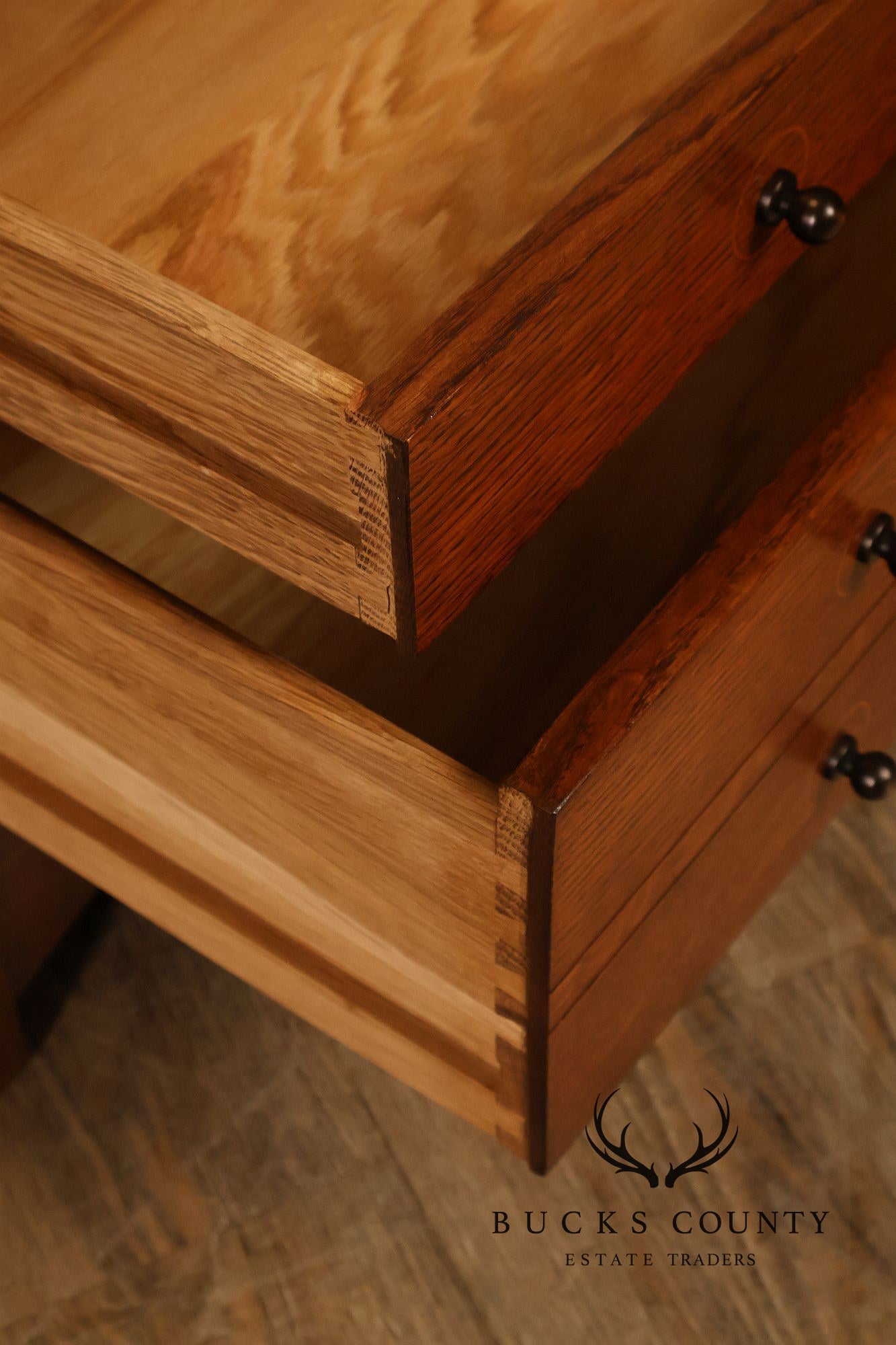 Stickley Harvey Ellis Mission Collection Oak Cocktail Table With Inlay