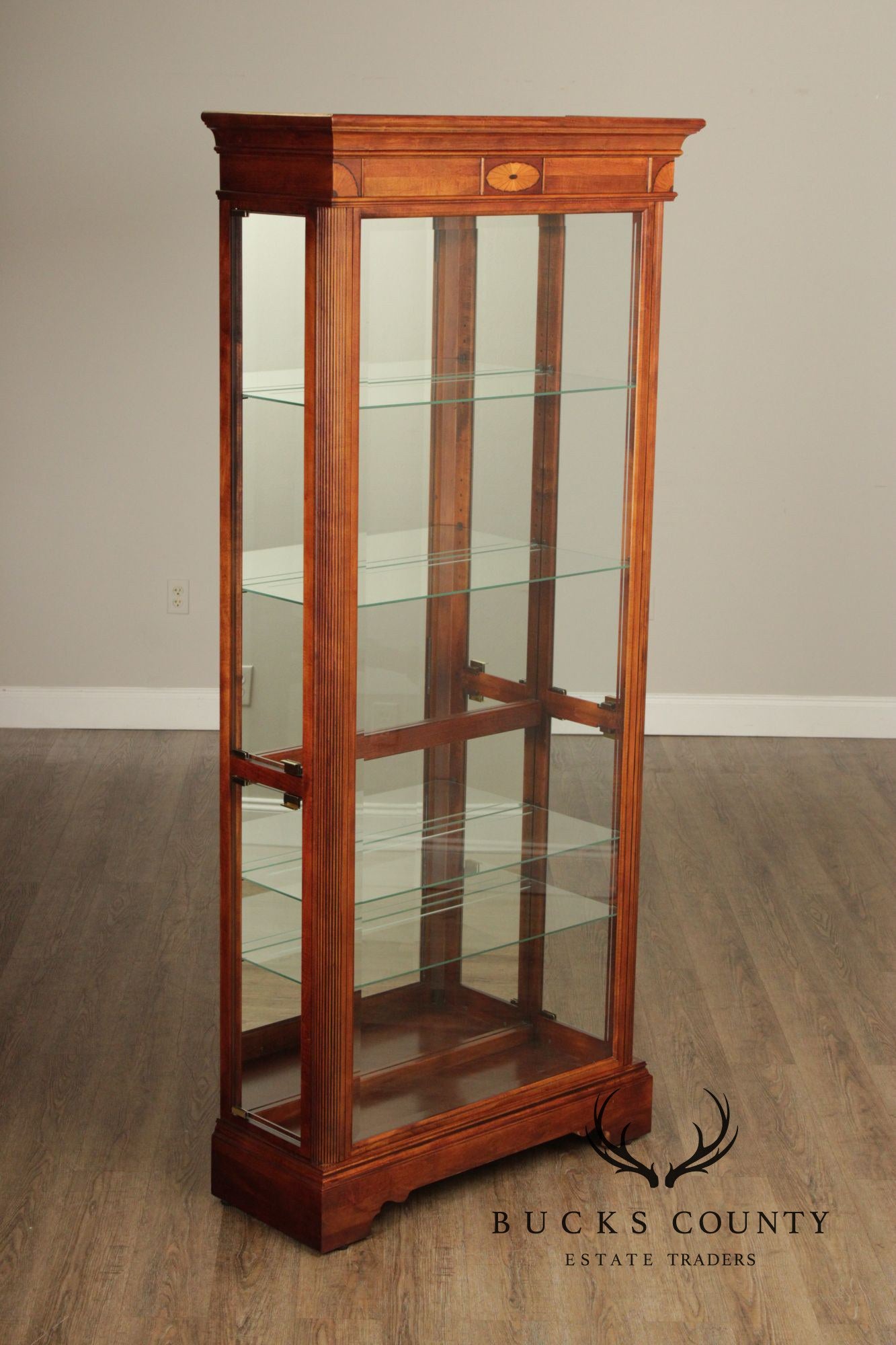 Howard Mill Federal Style Cherry Collector's Cabinet