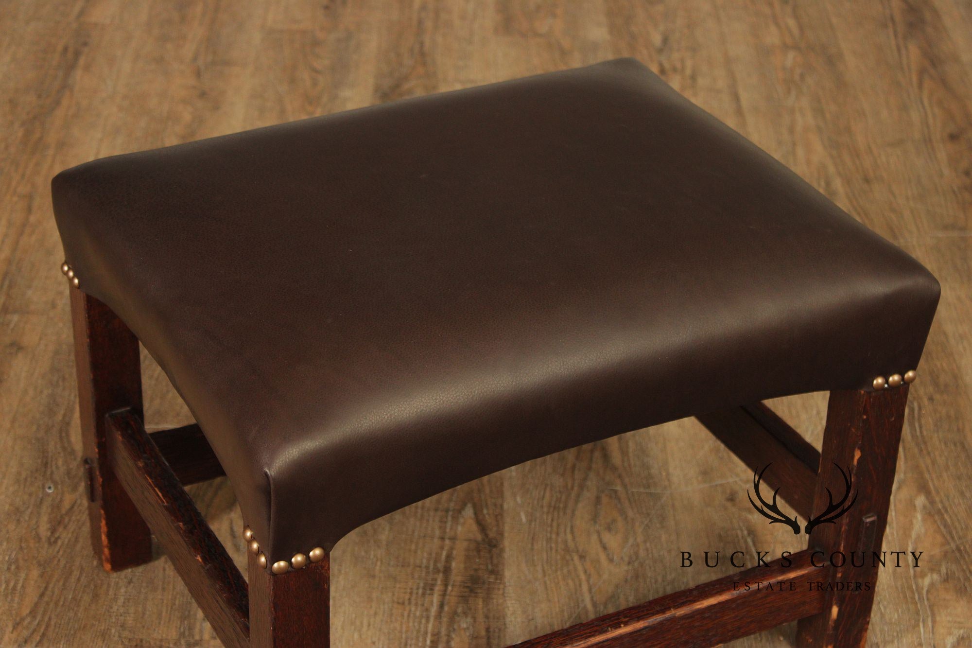 Antique Mission Oak Footstool