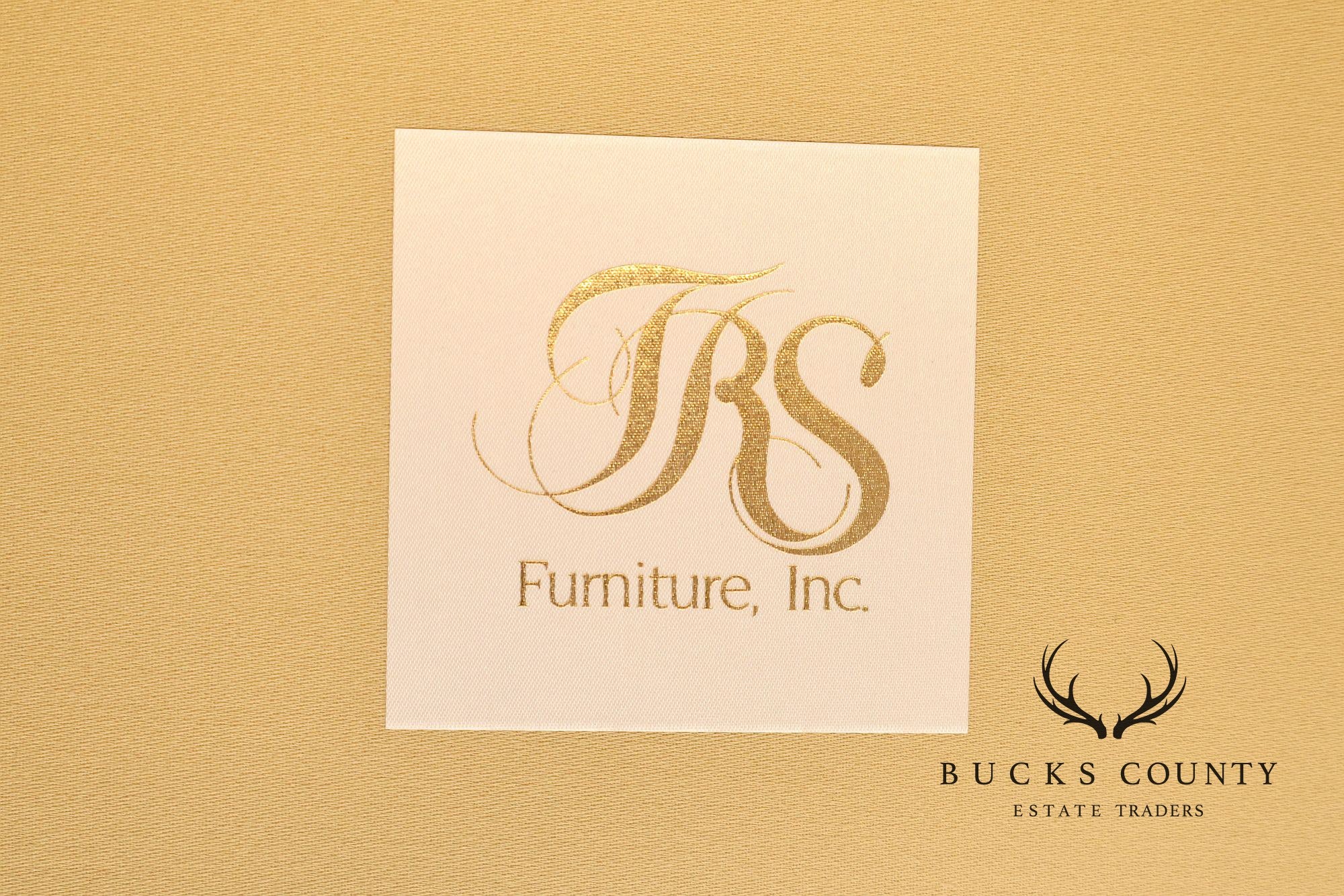 JRS Furniture Pair Of Upholstered Club Chairs