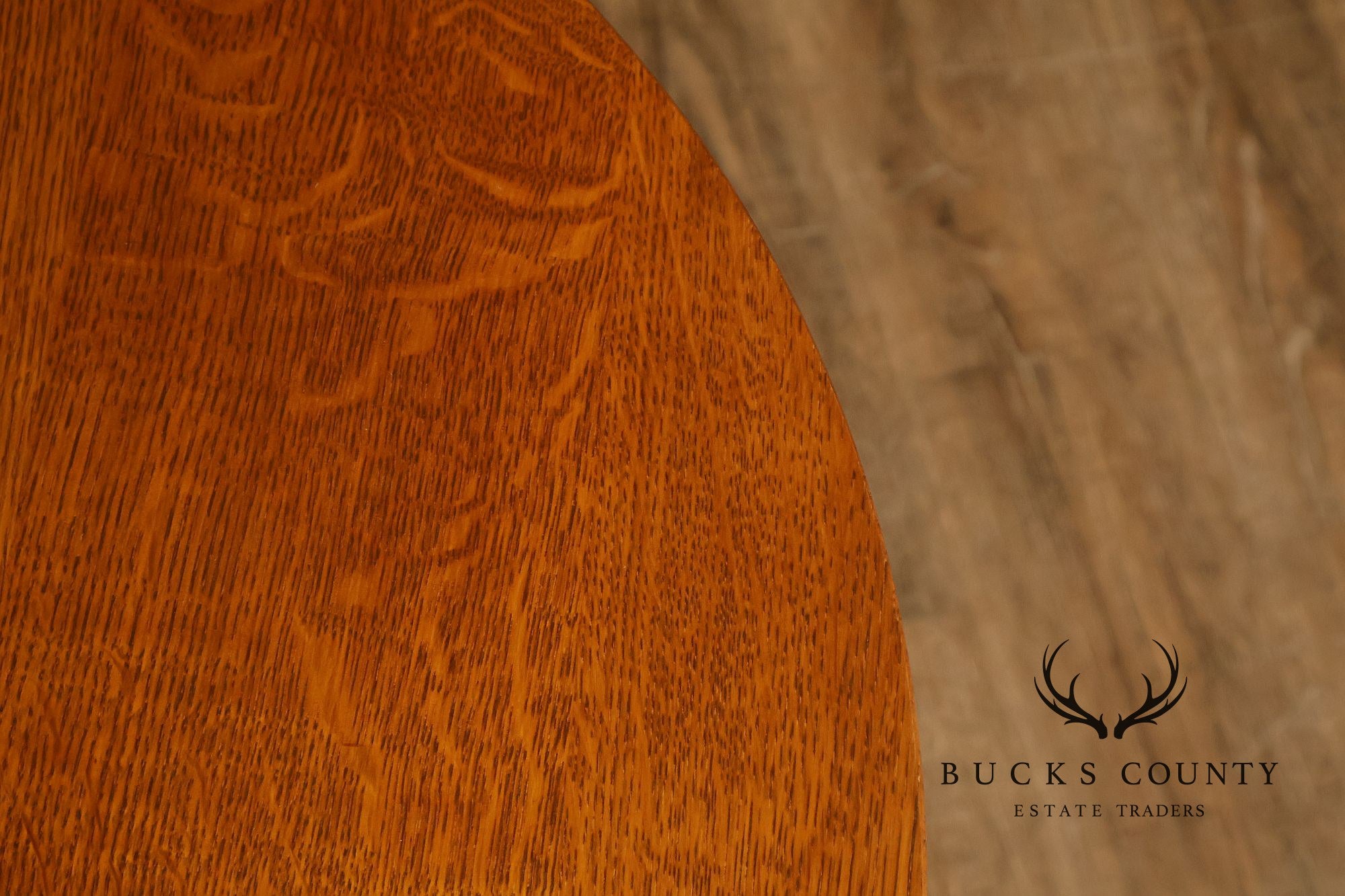 Stickley Mission Collection Oak Round Lamp Table